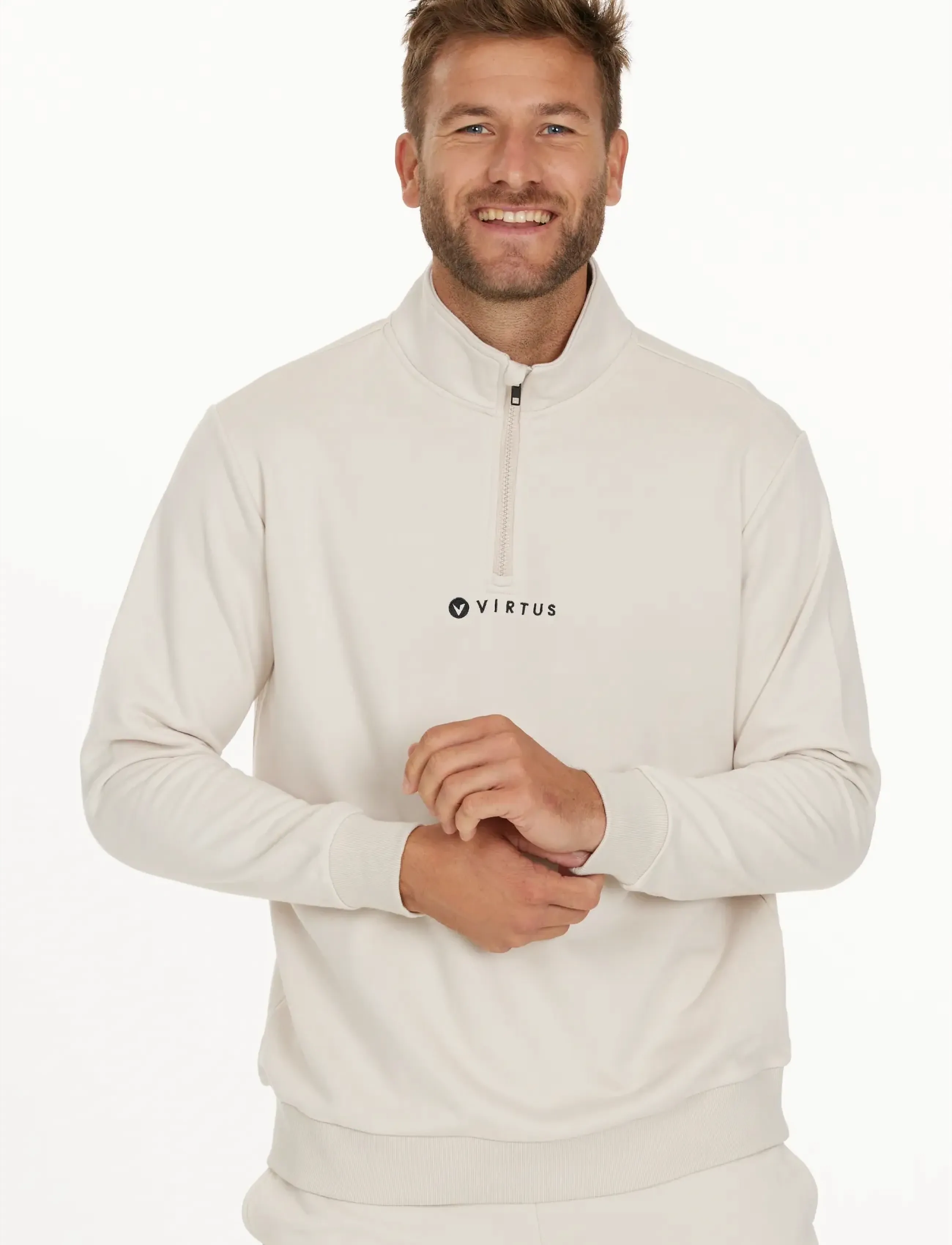Virtus - Hotown M Half Zip - fleece - moonbeam - 3