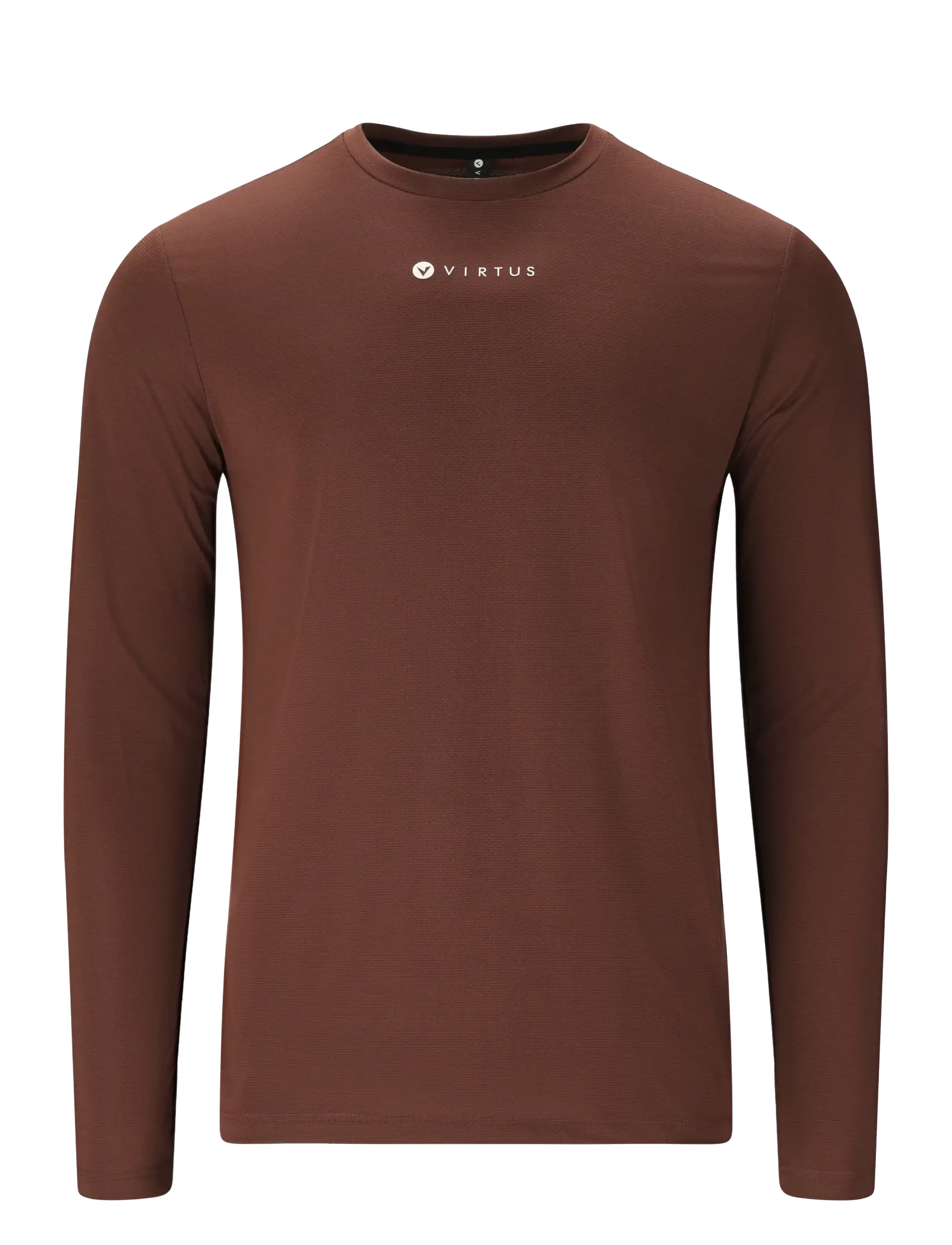 VIRTUS Roger M Hyperstretch L/S Tee Braun - L - Herren