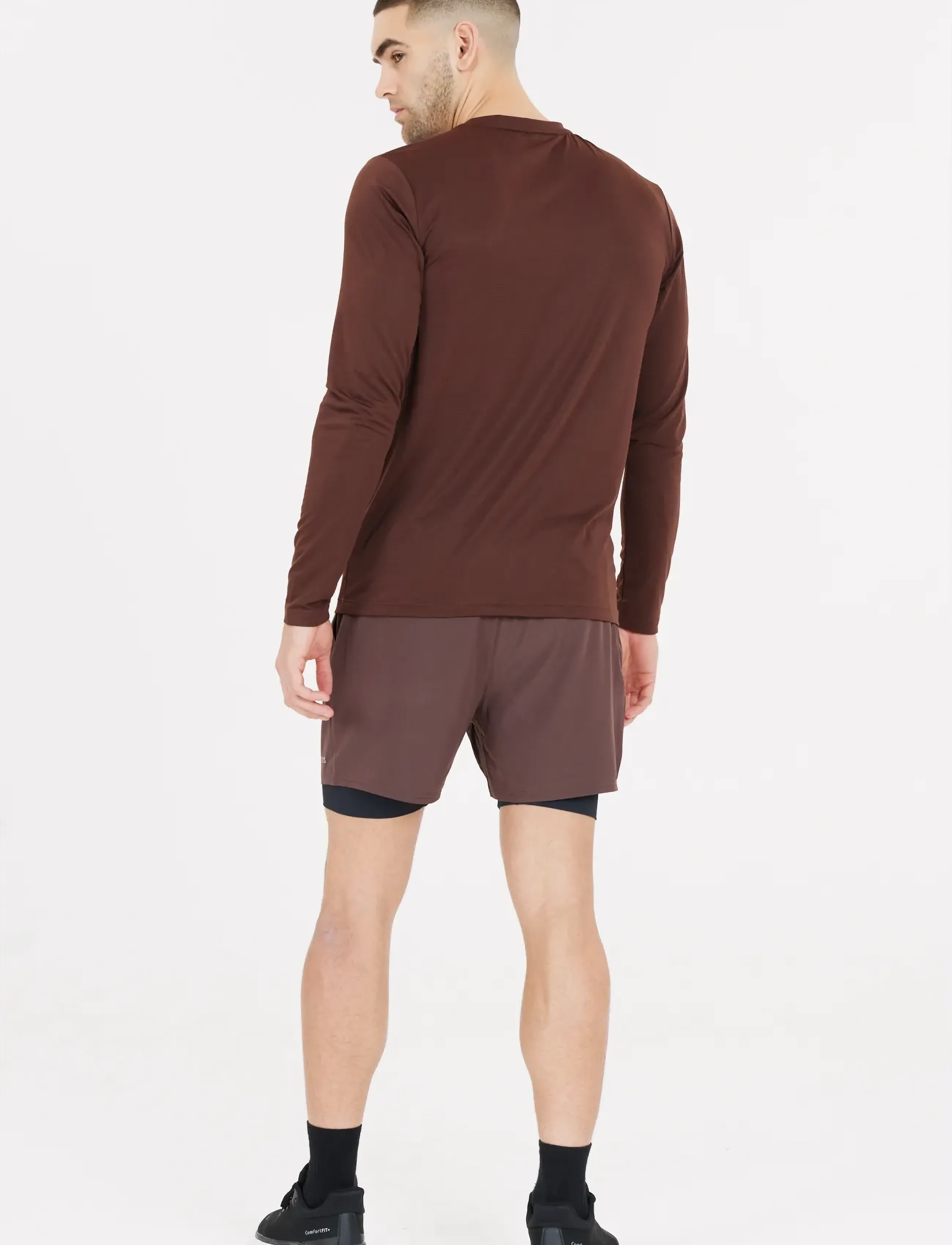 Virtus - Roger M Hyperstretch L/S Tee - topi ar garām piedurknēm - puce - 3