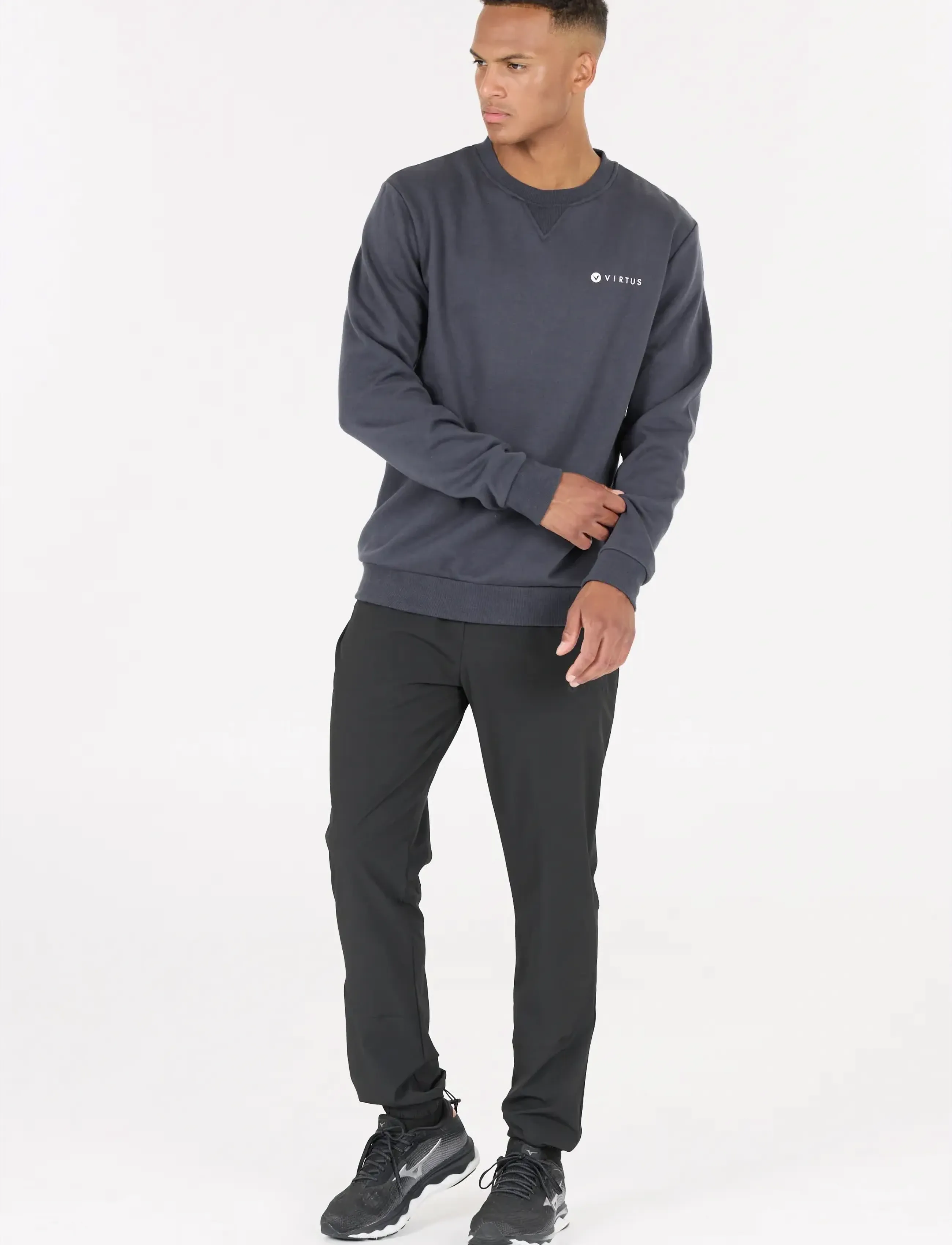 Virtus Marten M Crew Neck, Mænd, Rundhals Sweatshirt, Navy, Str: S