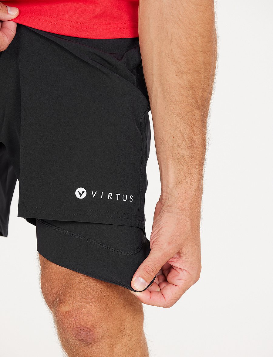 Virtus - Zayne M 2-in-1 Shorts - trainingsshorts - black - 3