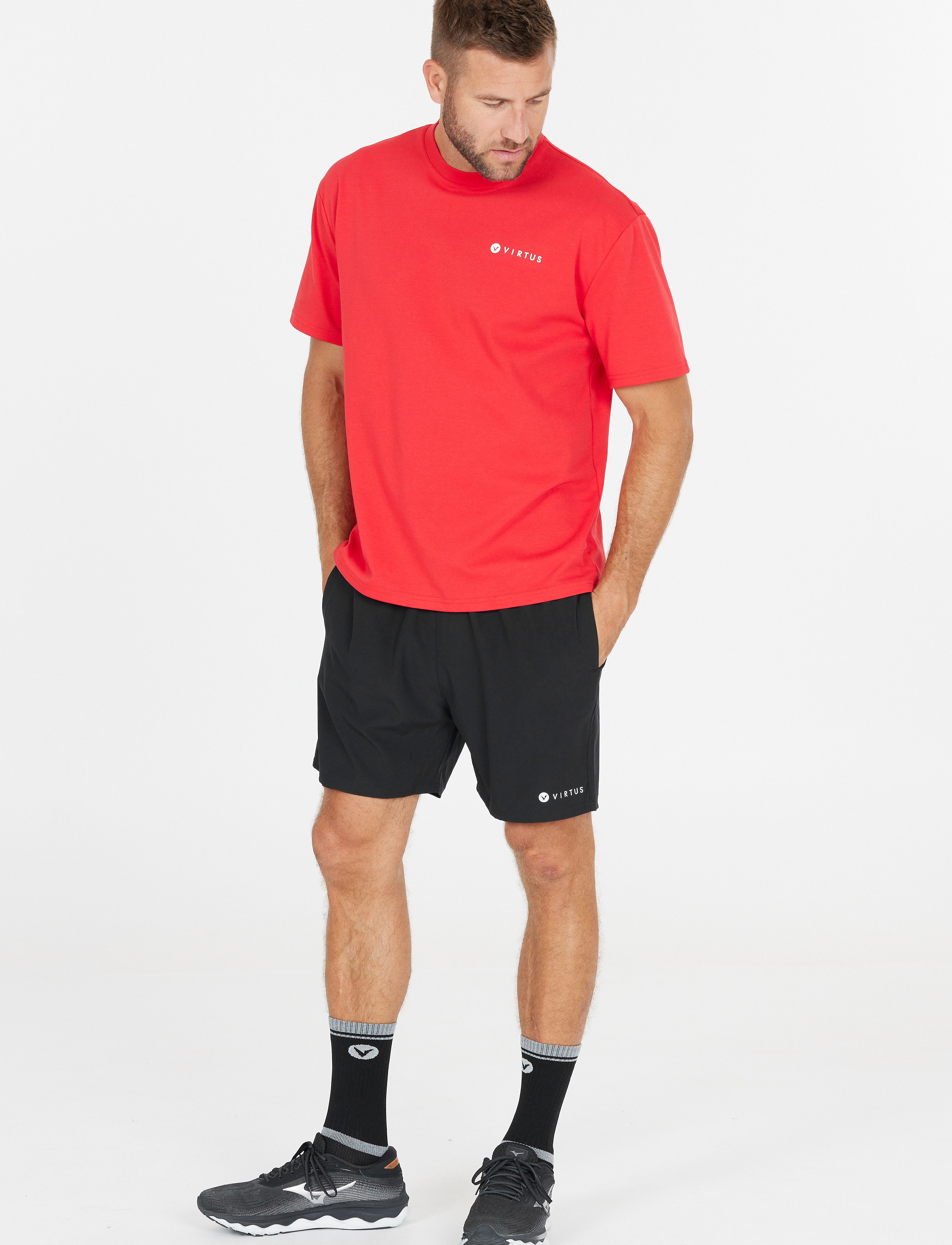 Virtus Zayne M 2-in-1 Shorts - Streetstyle - BLACK / black