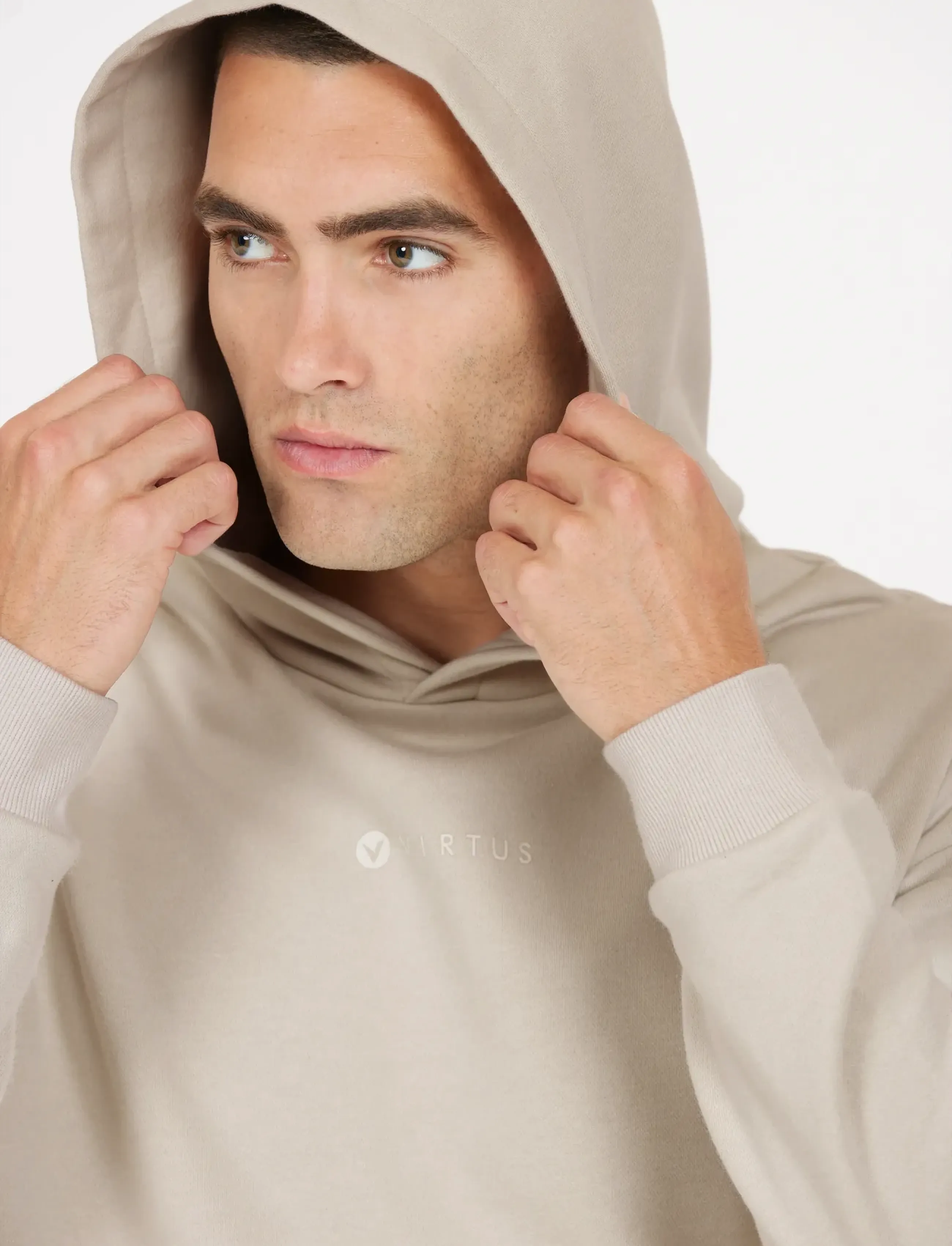 Virtus Jaiden M Hoody, S, Sport Sweatshirts & Hoodies, Creme - Männerswear
