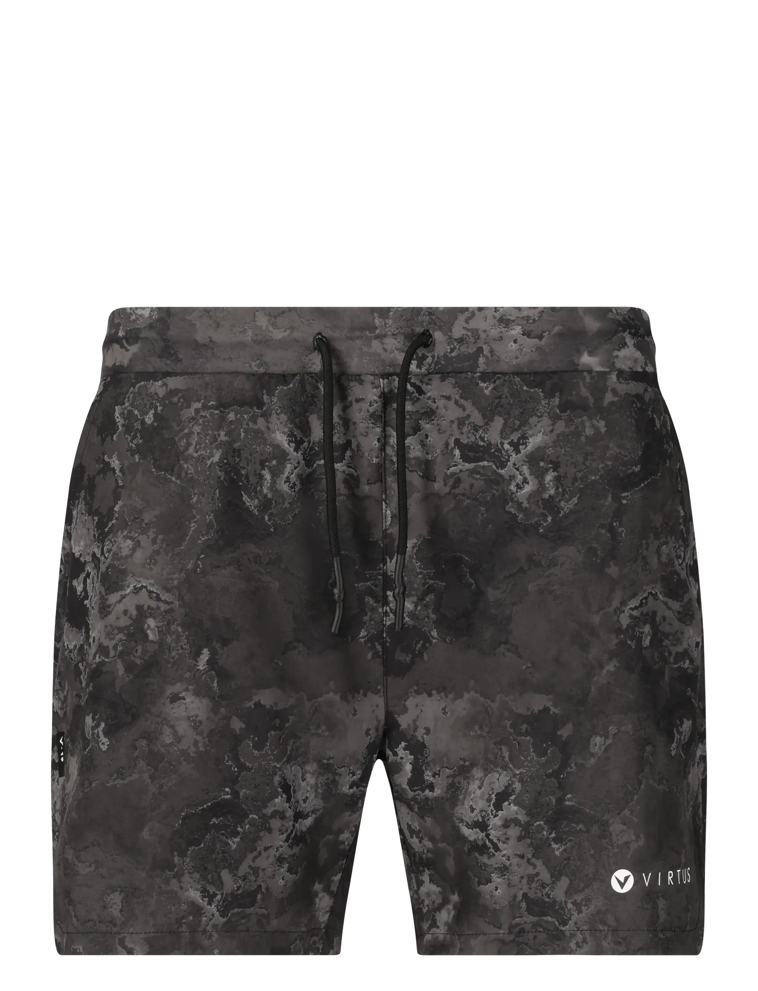 Virtus Callum M Printed Shorts, Mænd, Mønstrede Shorts, Grå, Str: XXL