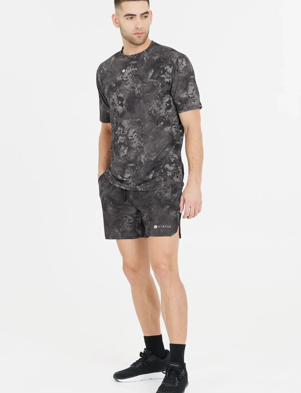 Virtus - Callum M Printed Shorts - lühikesed treeningpüksid - print - 4