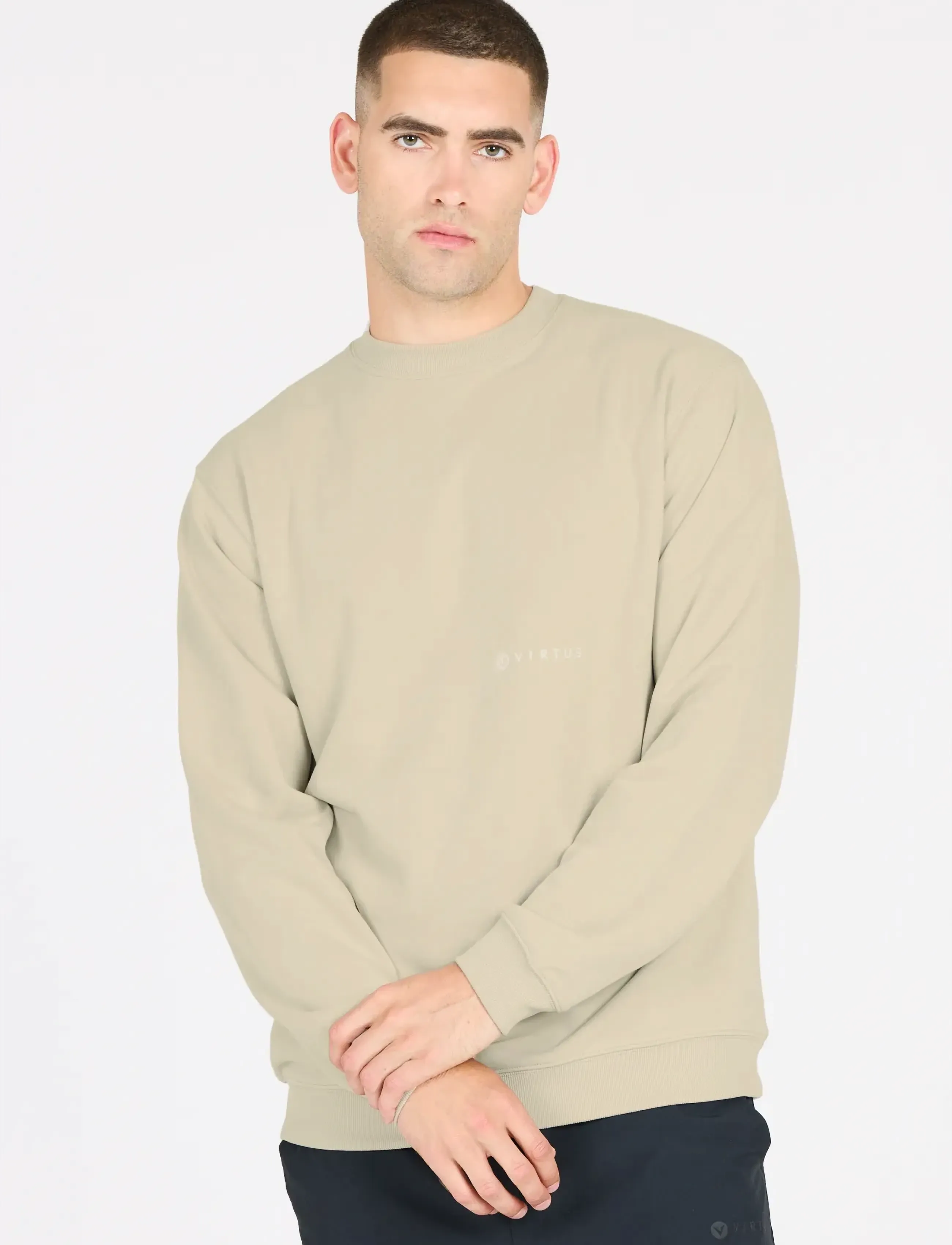 Virtus - Kayden M Crew Neck - sport - dove - 4