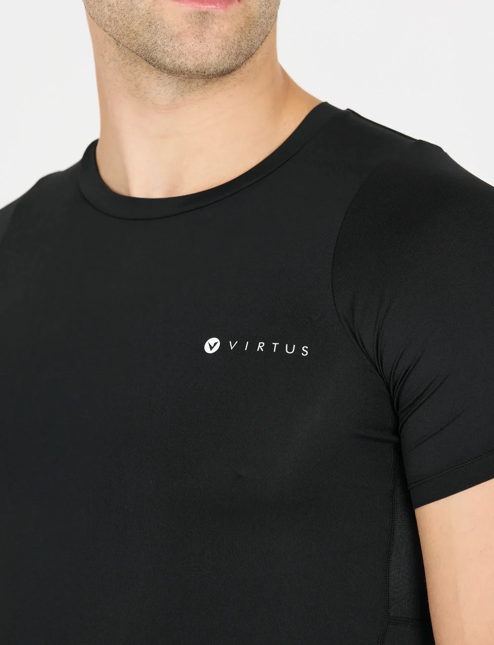 Virtus - Jasp M S/S Baselayer - underställströjor - black - 0