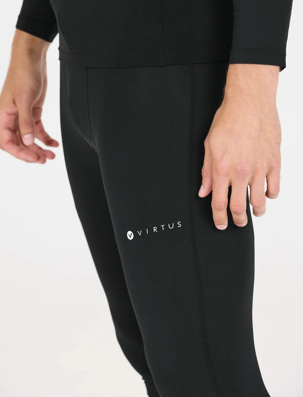 Virtus - Jasp M Baselayer Long Tights - sportleggings - black - 3