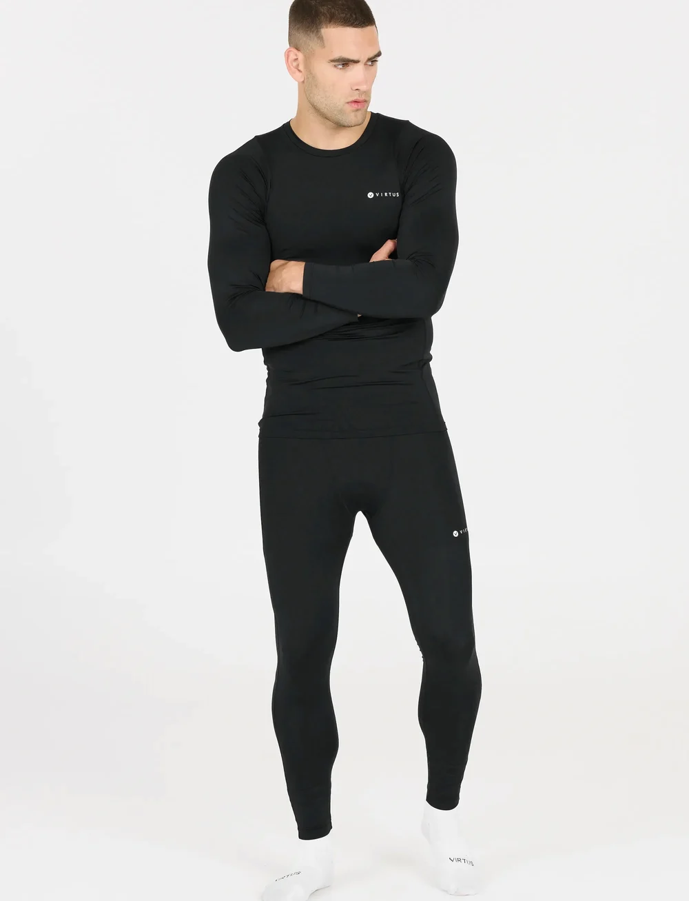 Virtus - Jasp M Baselayer Long Tights - sportleggings - black - 4