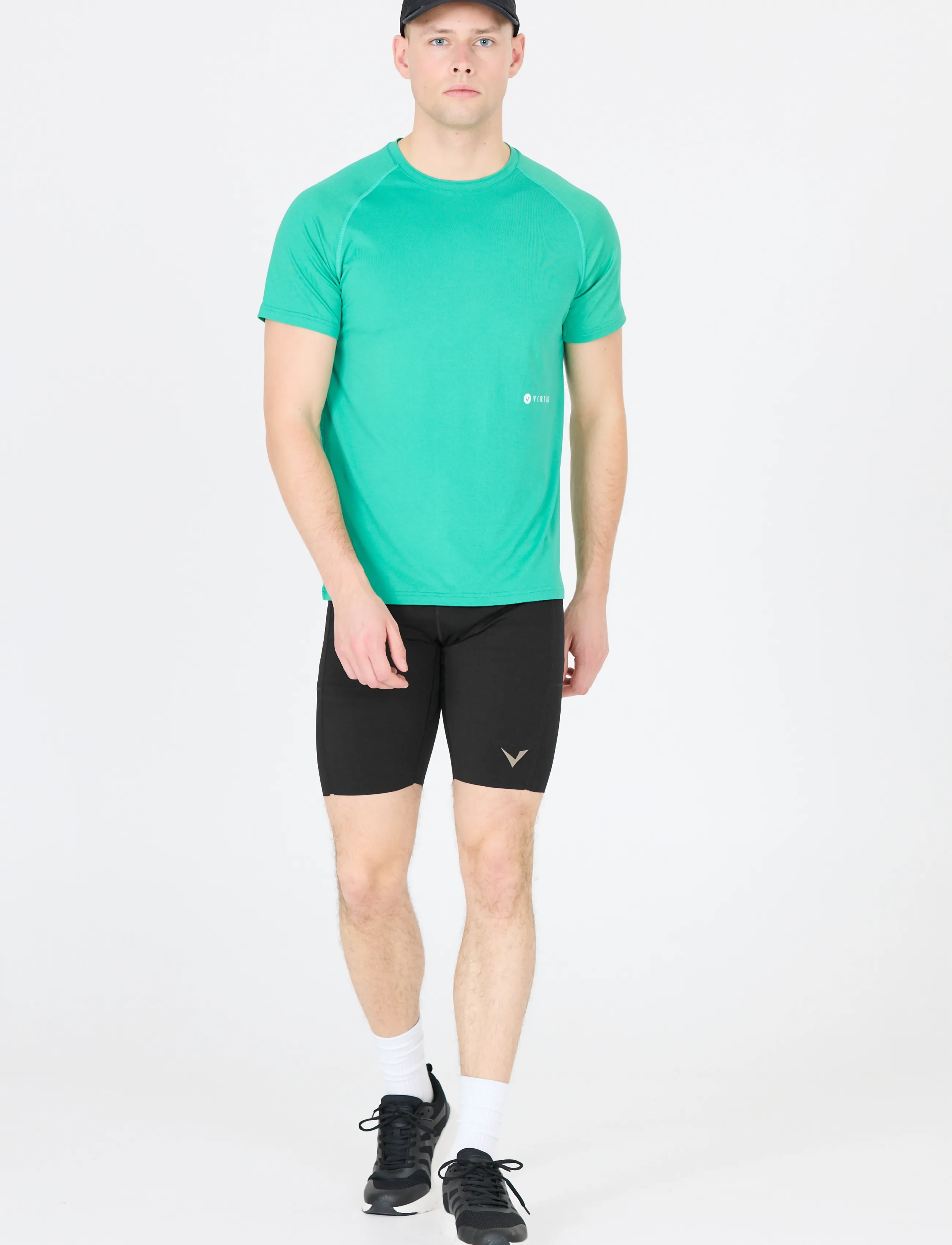 Virtus Owens M Short Tights, L, Black, Sportsbukser > Sportstræningsbukser, Herre