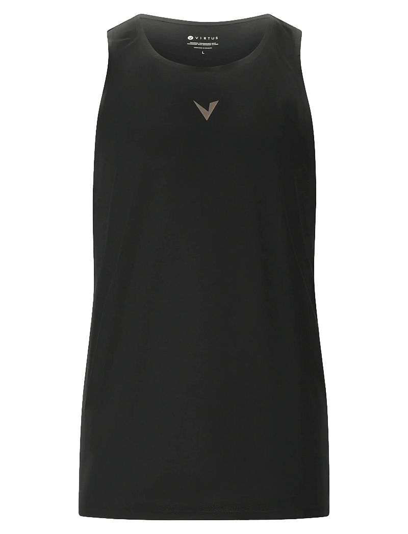 Virtus - Ayaan M Sleeveless Tee - linnen - black - 1