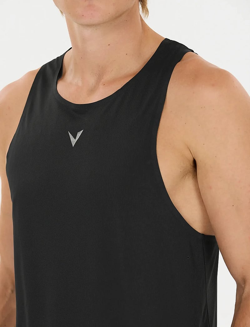 Virtus - Ayaan M Sleeveless Tee - linnen - black - 0