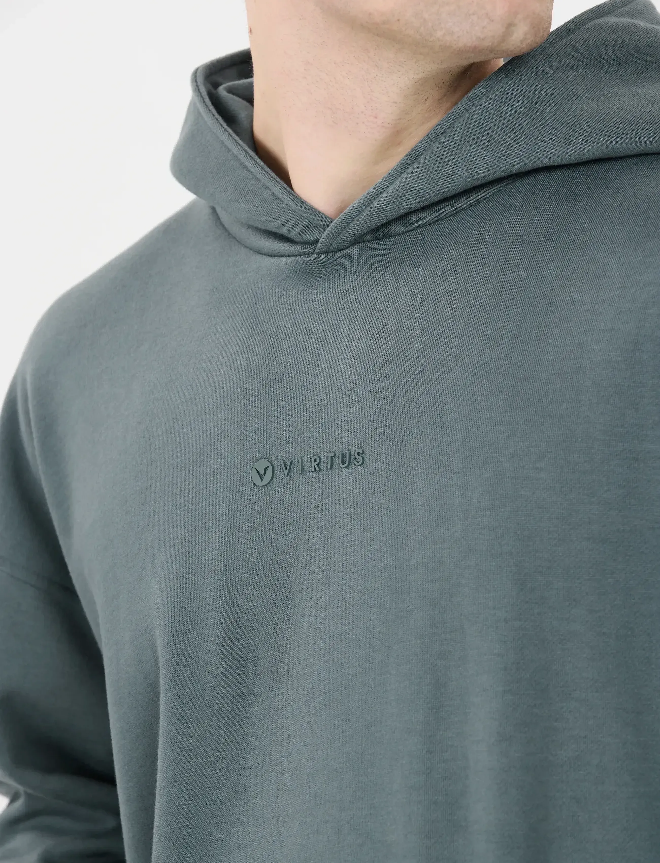 Virtus Kayce M Hoody - Sweatshirts - STORMY WEATHER / blue