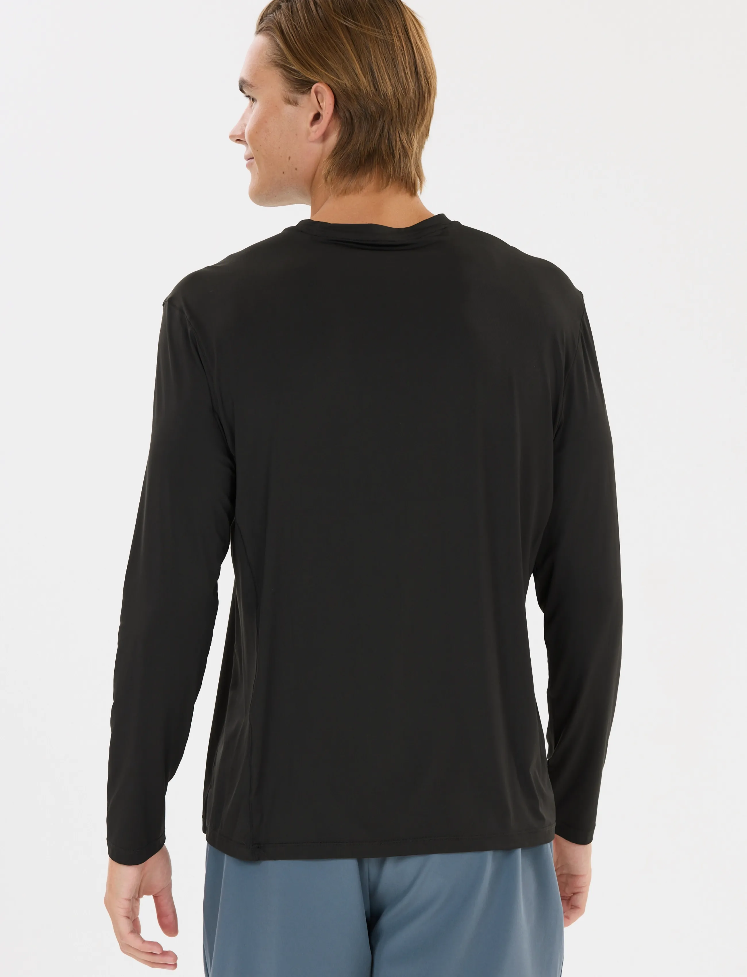Virtus - Walton M LS Performance Tee - långärmade tröjor - black - 5