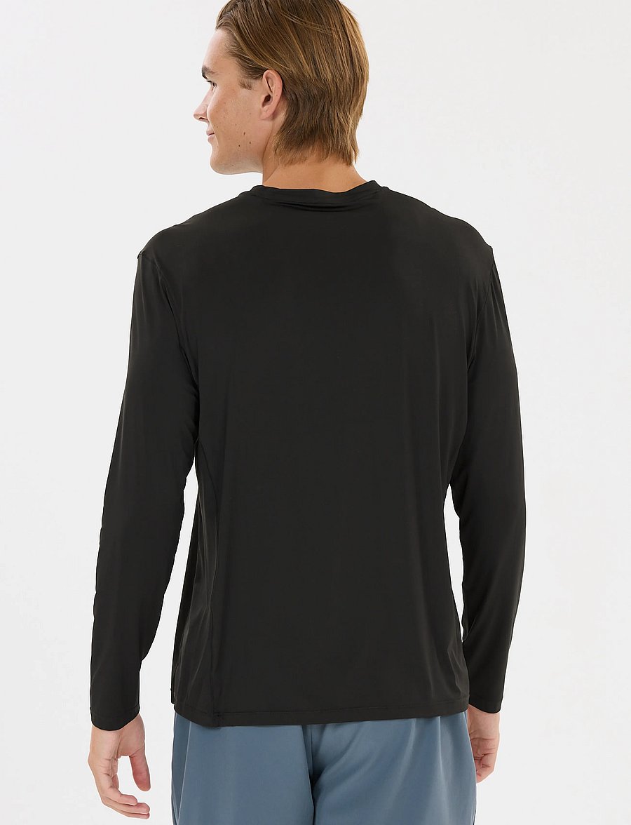 Virtus - Walton M LS Performance Tee - långärmade tröjor - black - 5