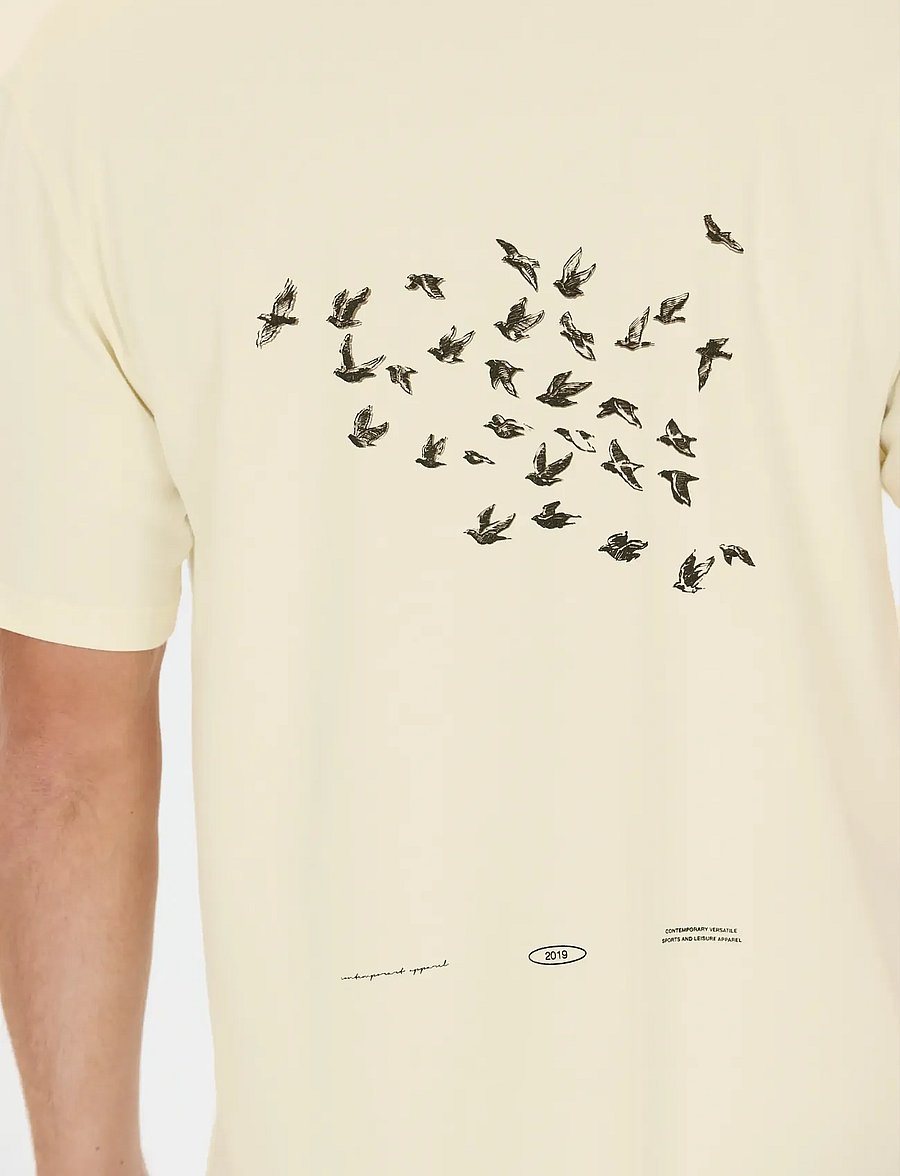 Virtus - Brody M Graphic Tee - t-shirts - egret - 3