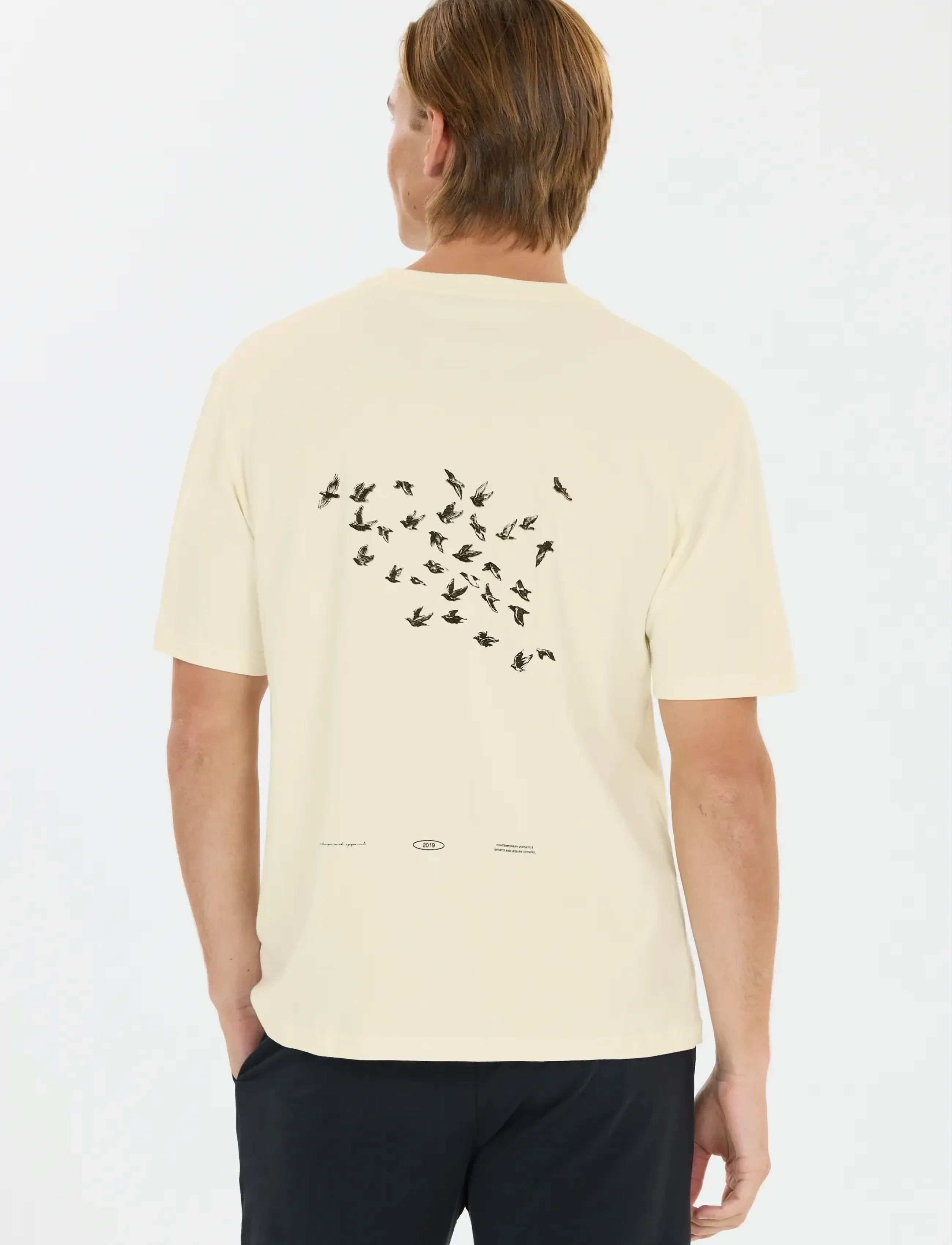 Virtus Brody M Graphic Tee - Streetstyle - EGRET / cream