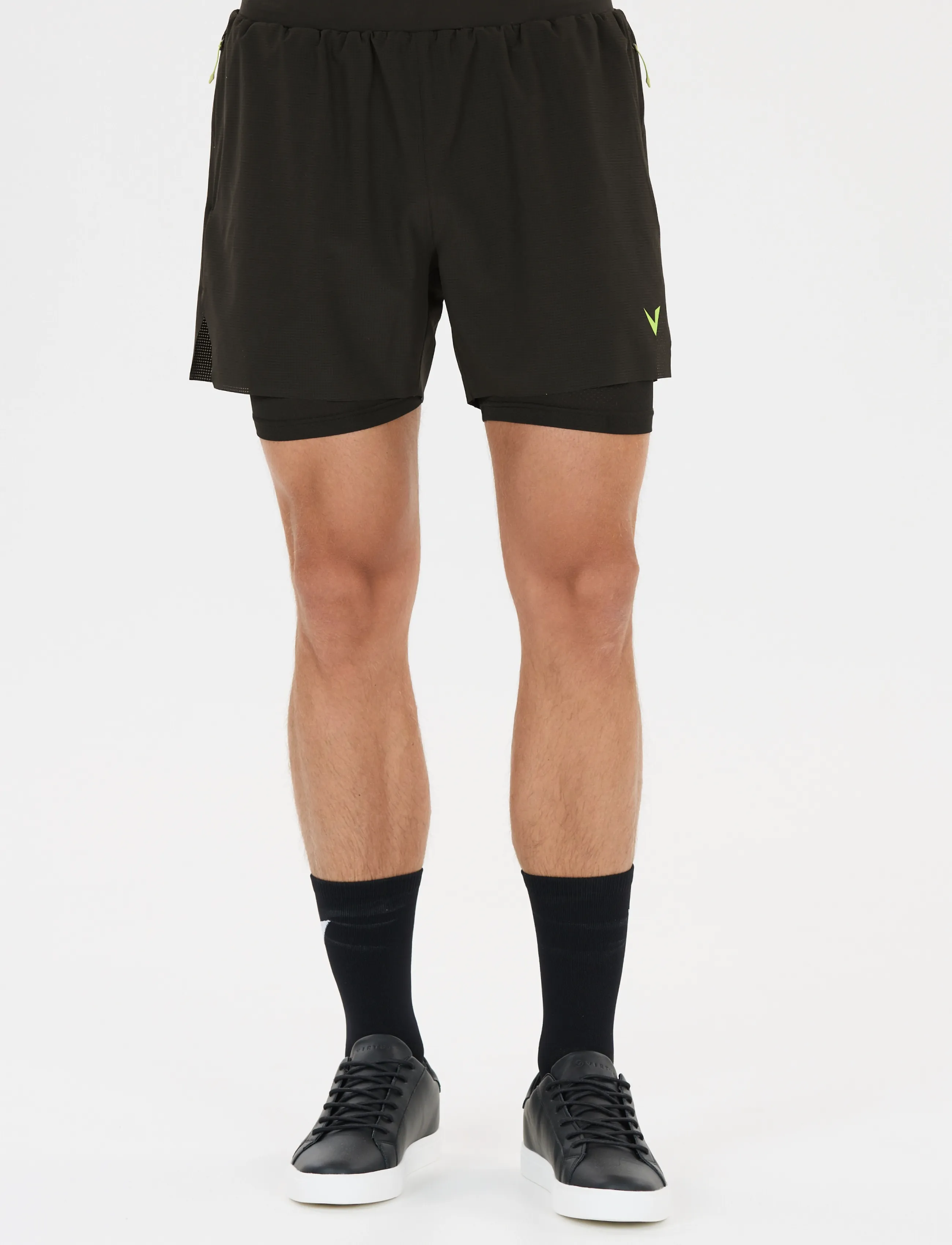 Virtus - Ado M 2-in-1 Ripstop Shorts - träningsshorts - black - 4