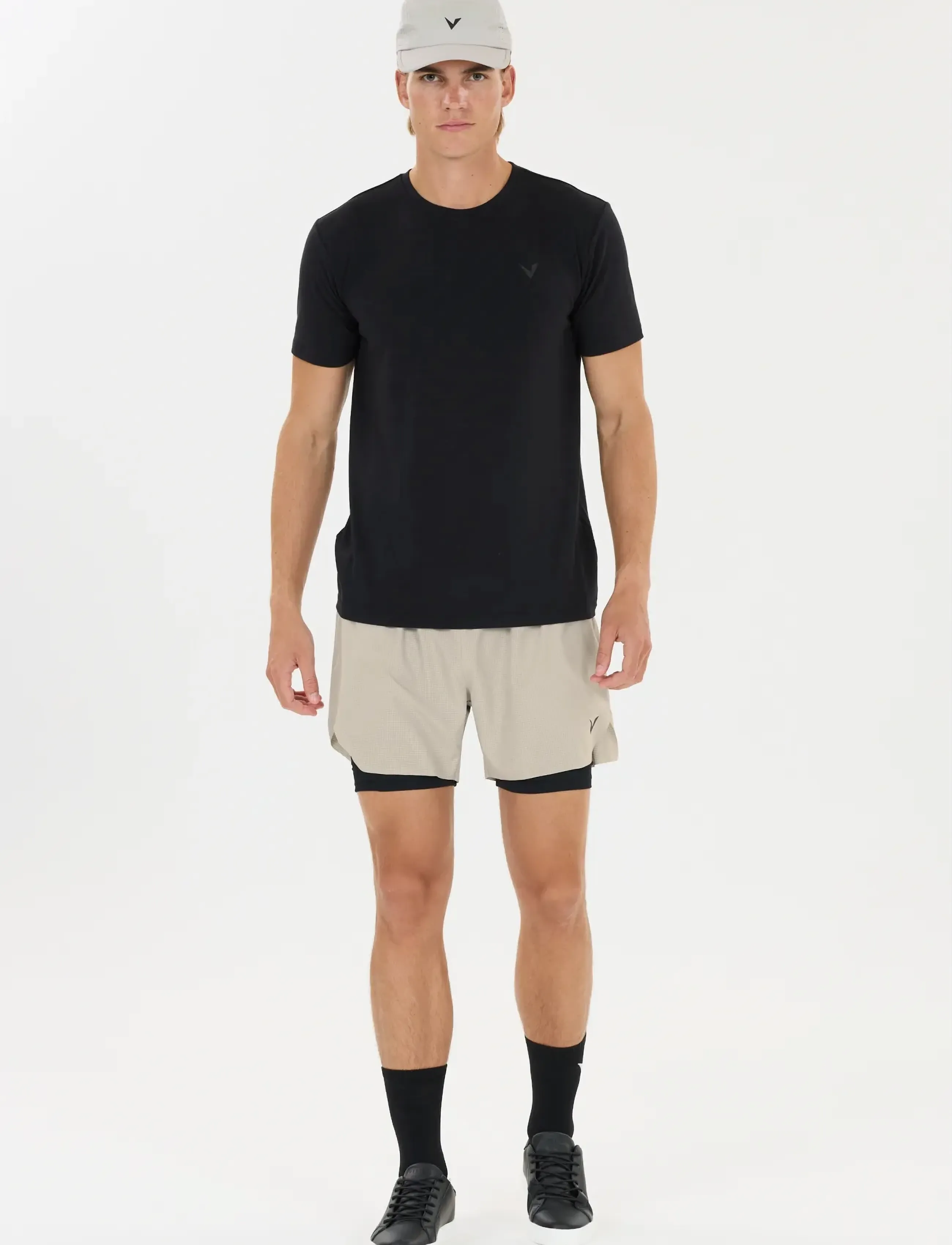 Virtus - Ado M 2-in-1 Ripstop Shorts - træningsshorts - cumulus cloud - 4