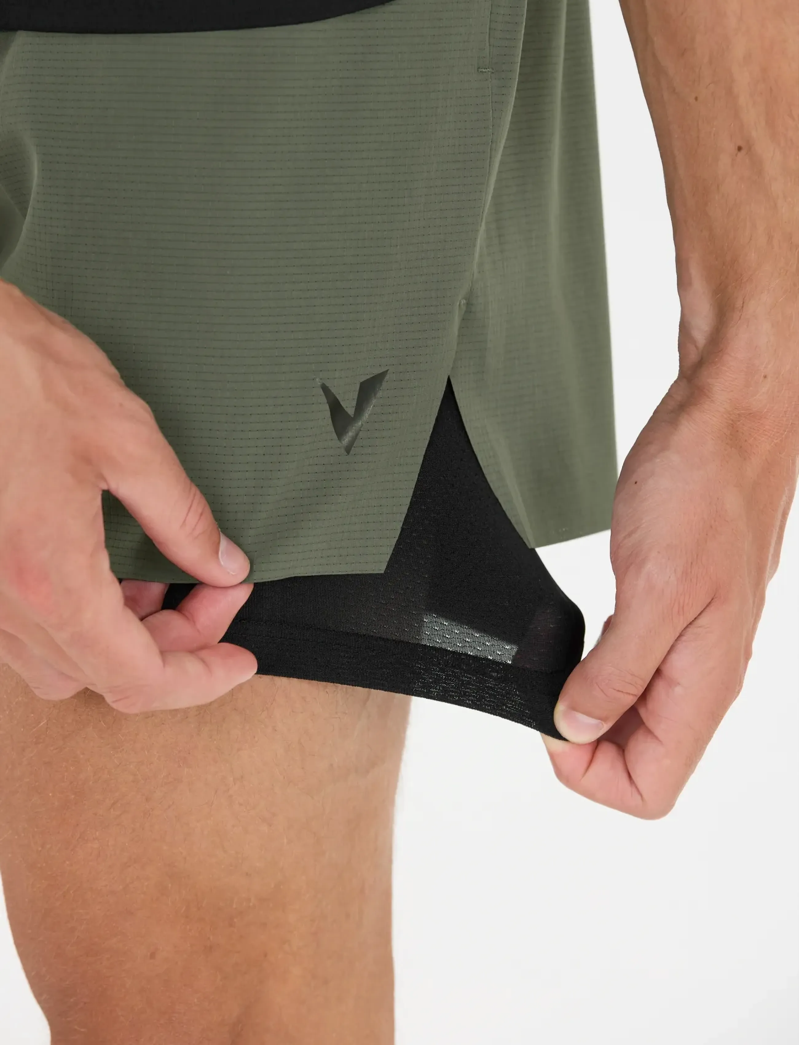 Virtus - Ado M 2-in-1 Ripstop Shorts - trainingsshorts - pine - 3