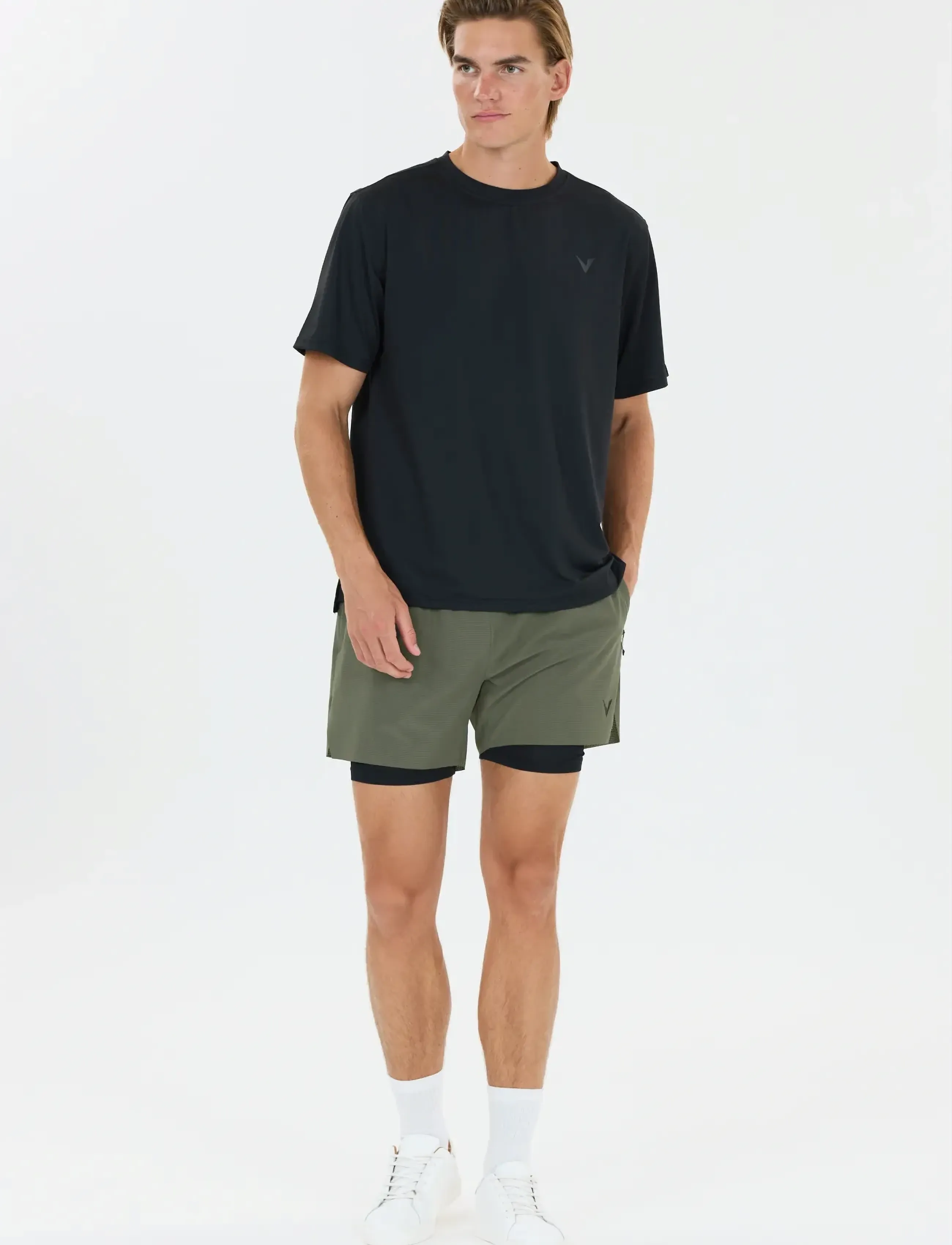 Virtus - Ado M 2-in-1 Ripstop Shorts - trainingsshorts - pine - 5