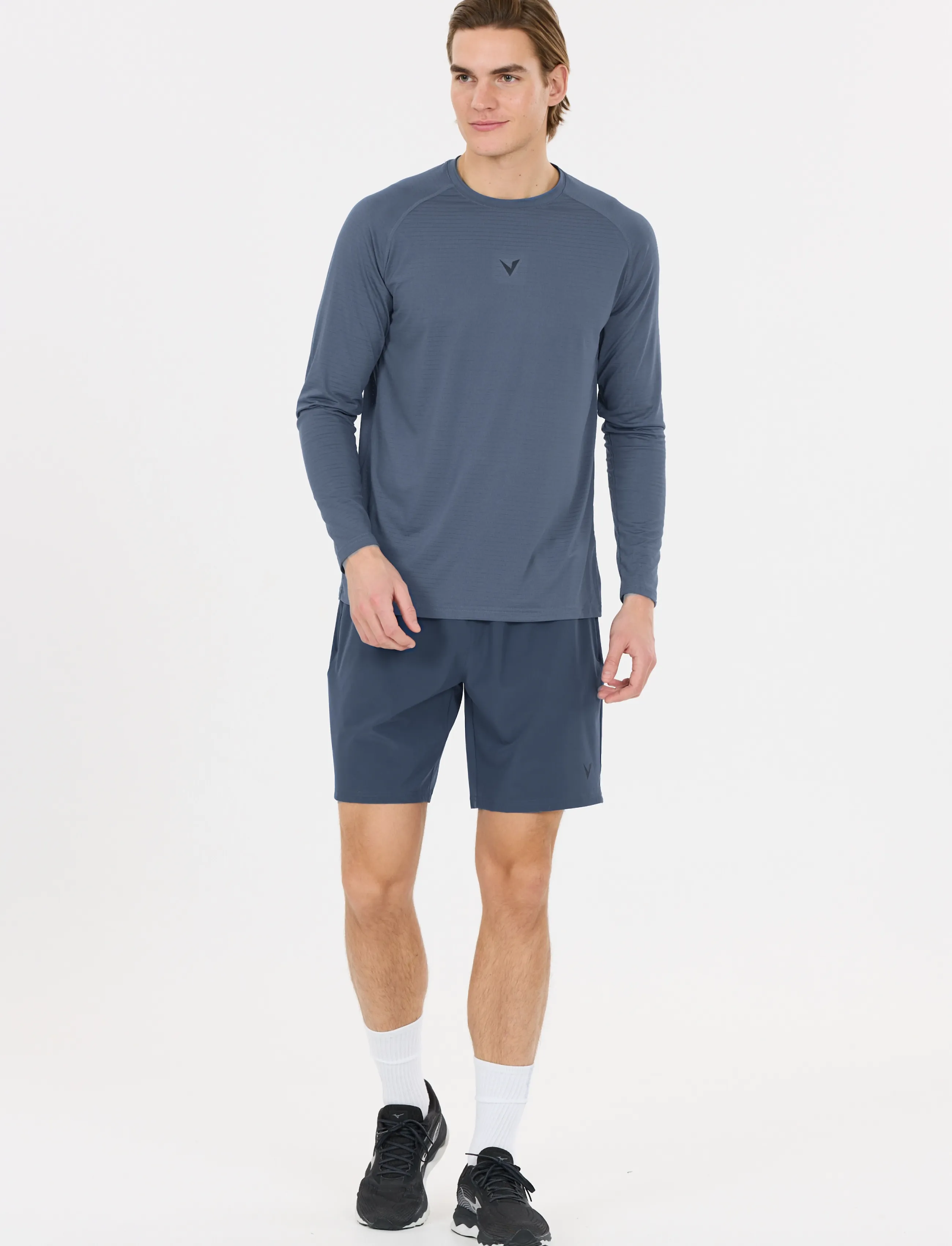 Virtus - Neva M LS Tee - longsleeved tops - sargasso sea - 4