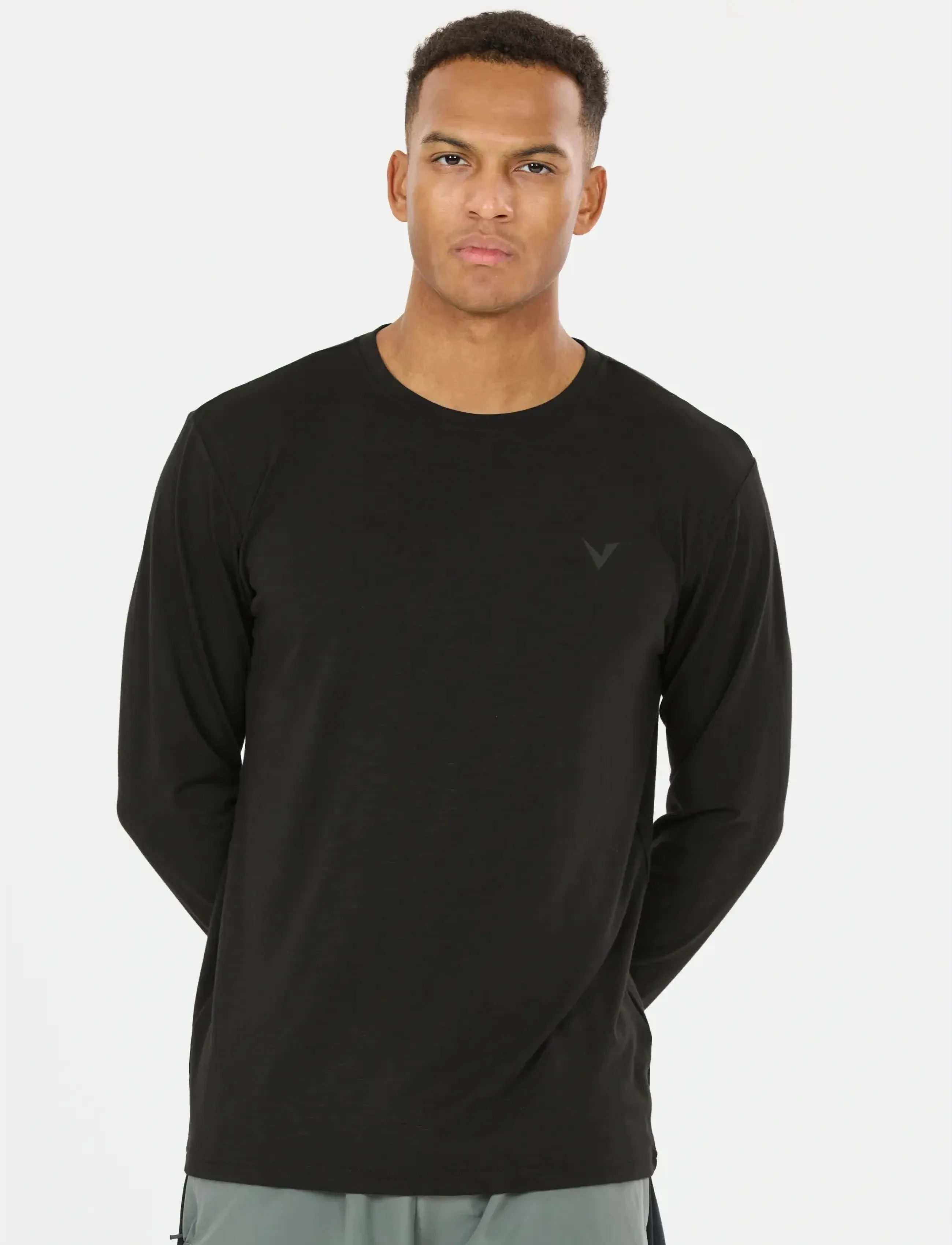 Virtus - Jokers V4 LS Tee - långärmade tröjor - black - 5