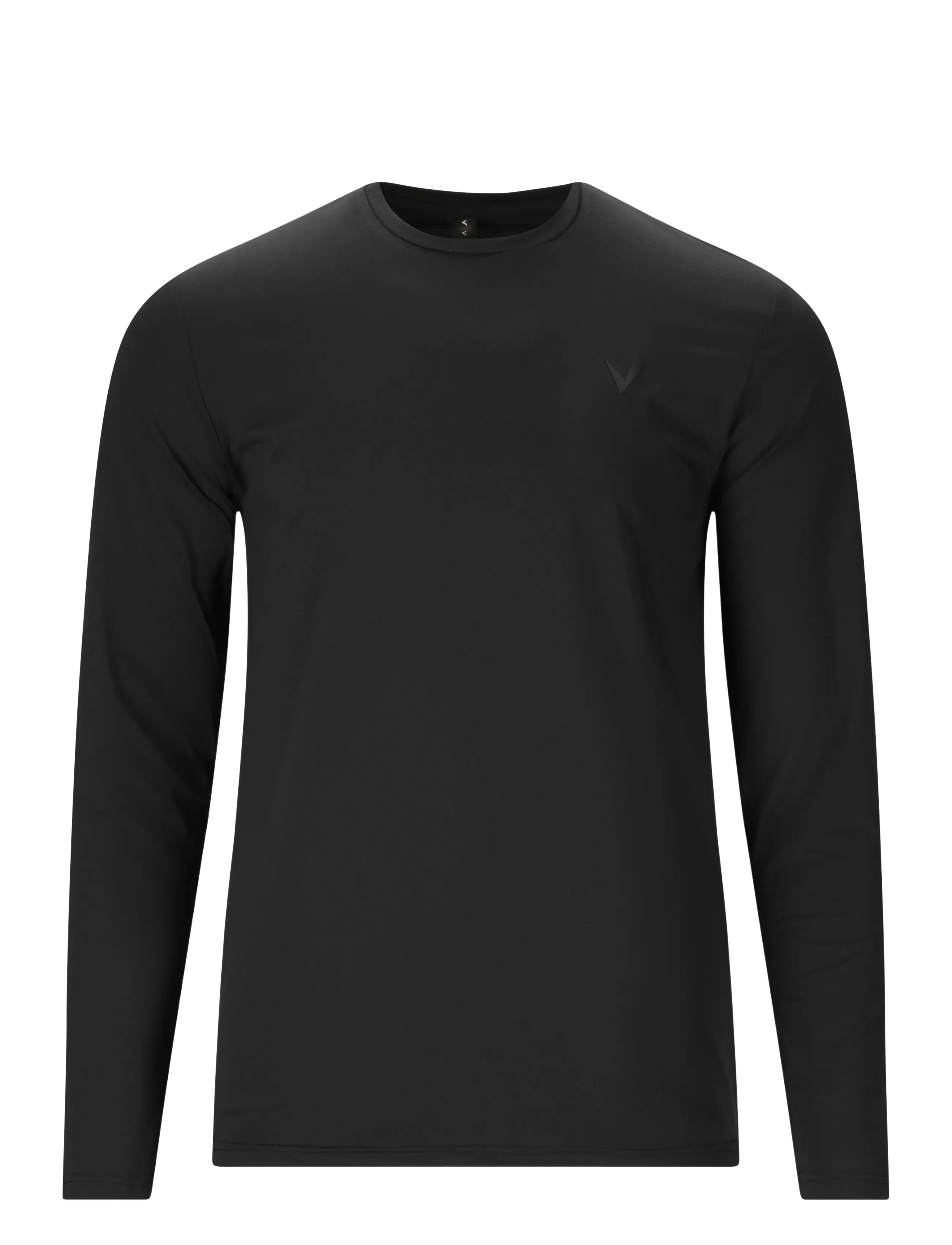 Virtus Roger V3 M Hyperstretch LS Tee - Langærmede T-shirts - BLACK / black