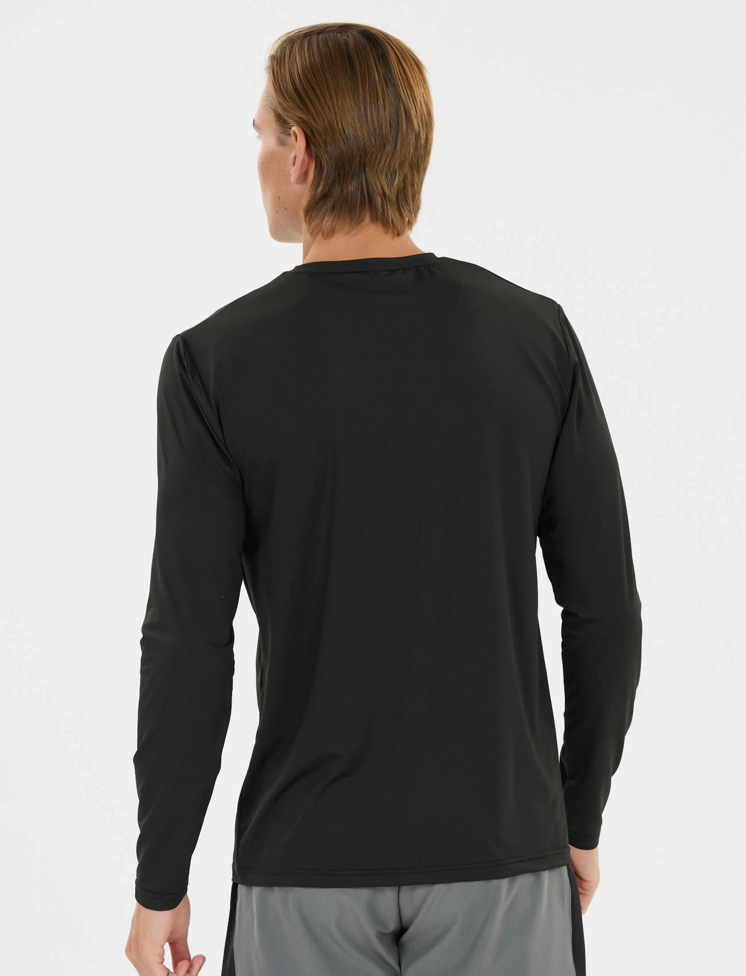 Virtus - Roger V3 M Hyperstretch LS Tee - langærmede t-shirts - black - 3