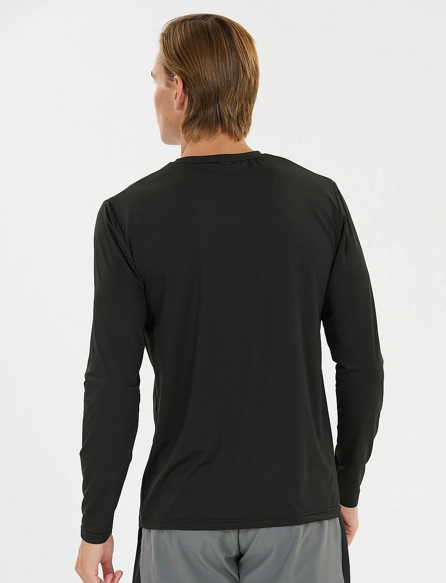 Virtus - Roger V3 M Hyperstretch LS Tee - langærmede t-shirts - black - 3