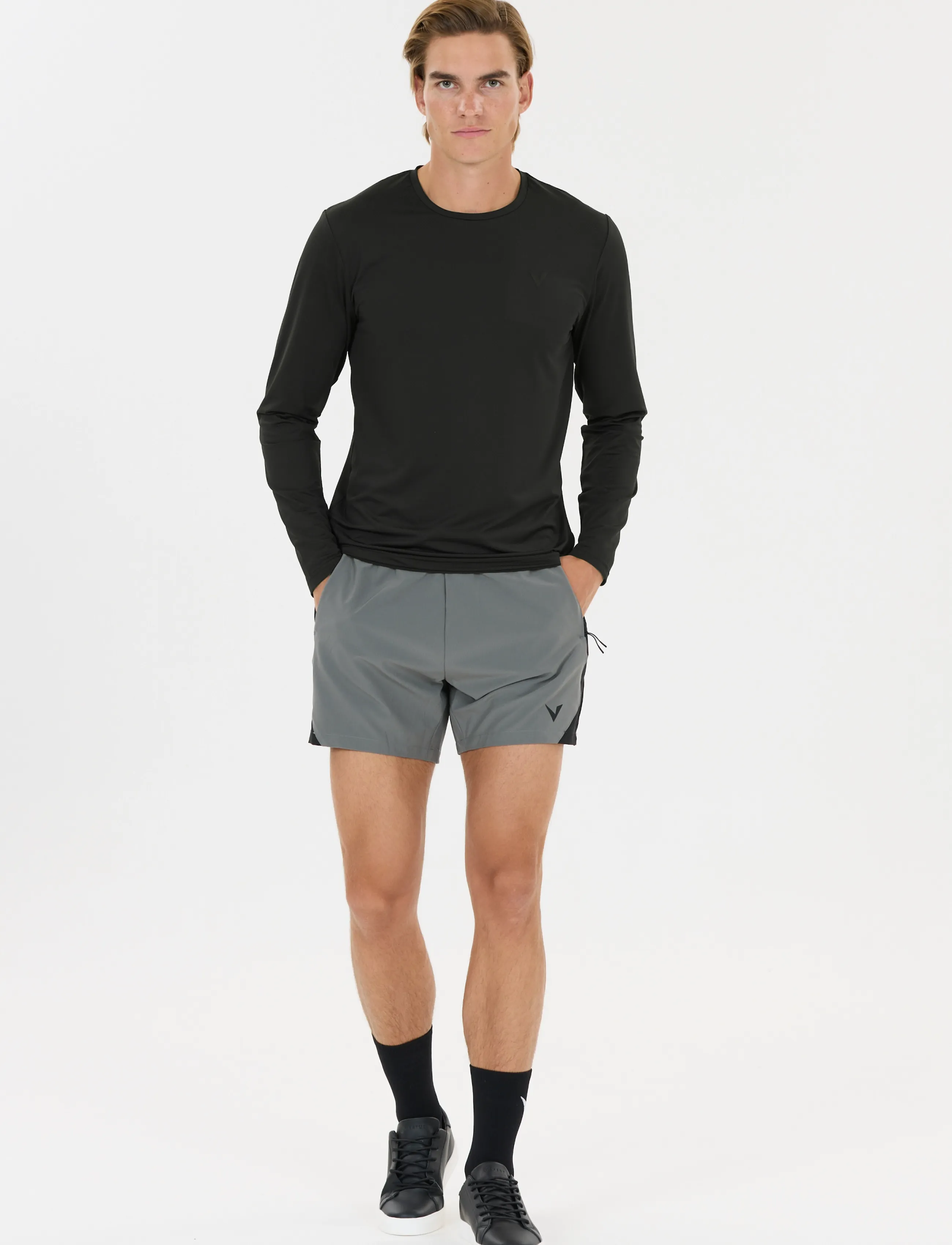 Virtus - Roger V3 M Hyperstretch LS Tee - langærmede t-shirts - black - 4