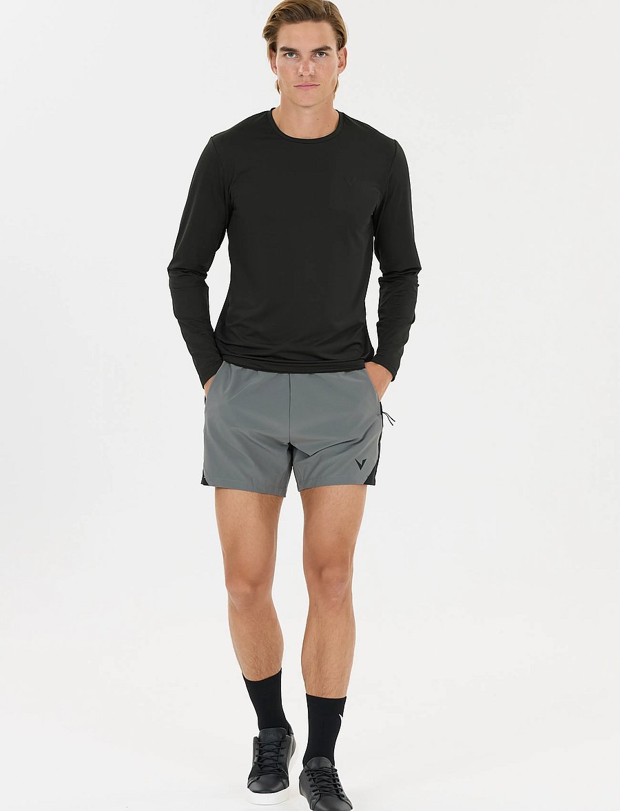 Virtus - Roger V3 M Hyperstretch LS Tee - langærmede t-shirts - black - 4