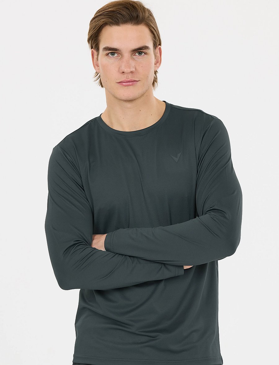 Virtus - Roger V3 M Hyperstretch LS Tee - longsleeved tops - forest river - 0