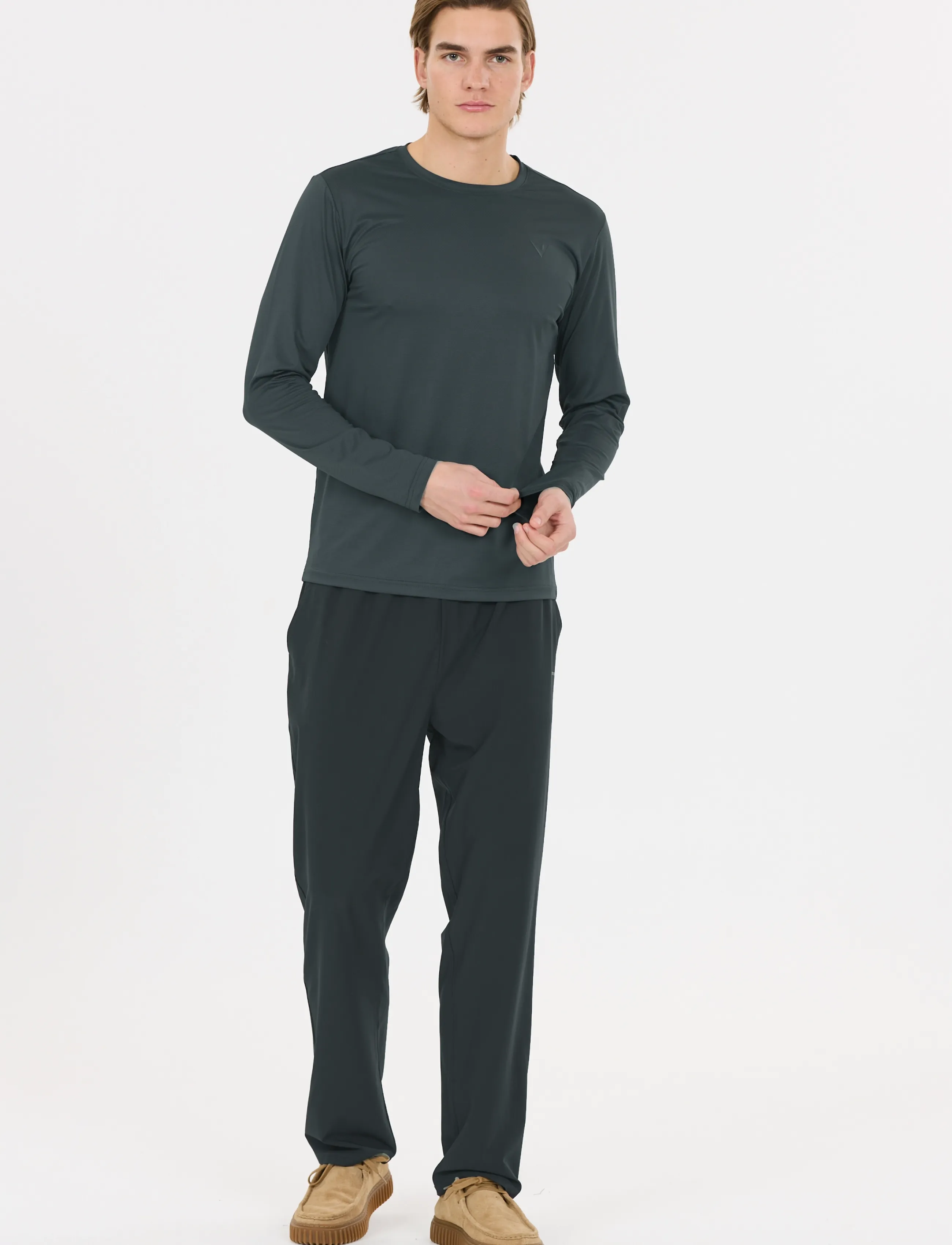 Virtus - Roger V3 M Hyperstretch LS Tee - longsleeved tops - forest river - 4