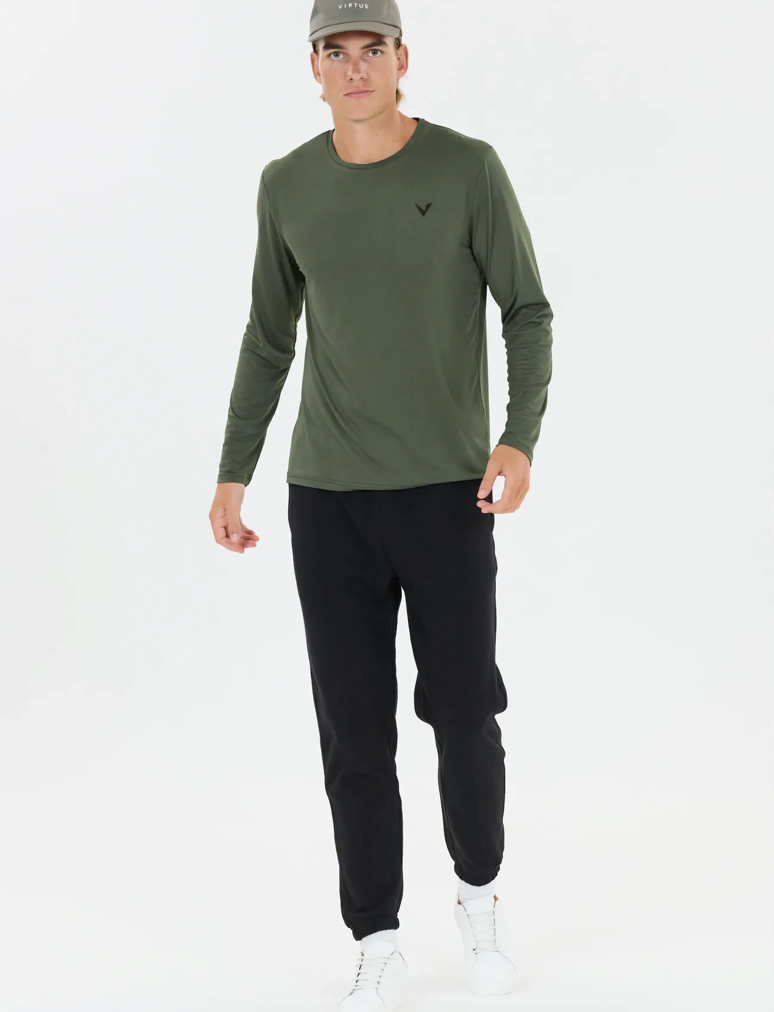 Virtus - Roger V3 M Hyperstretch LS Tee - madalaimad hinnad - pine - 3