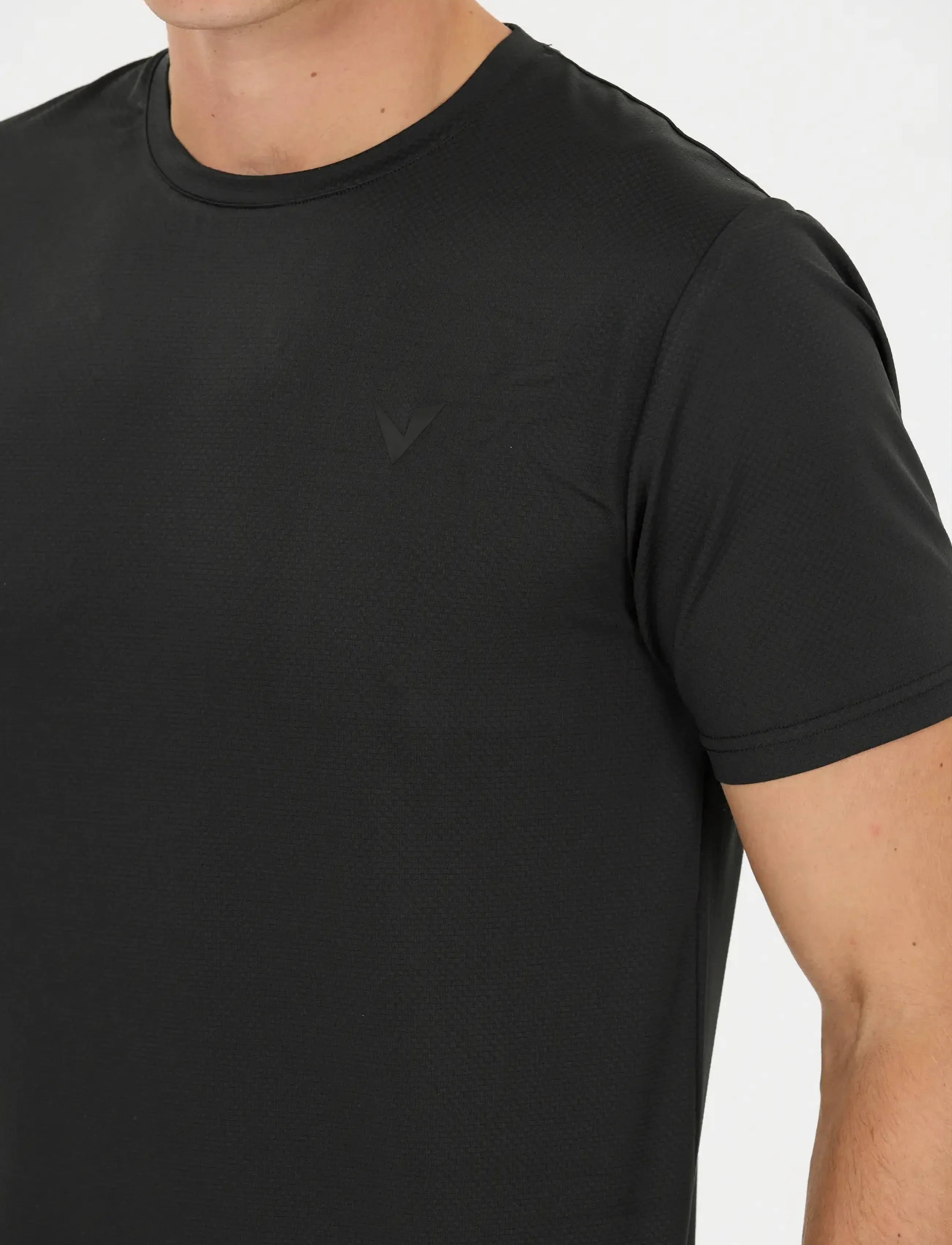 Virtus Roger V3 M Hyperstretch Ss Tee, M, Black, Sport Overdele > Sport T-shirts, Herre
