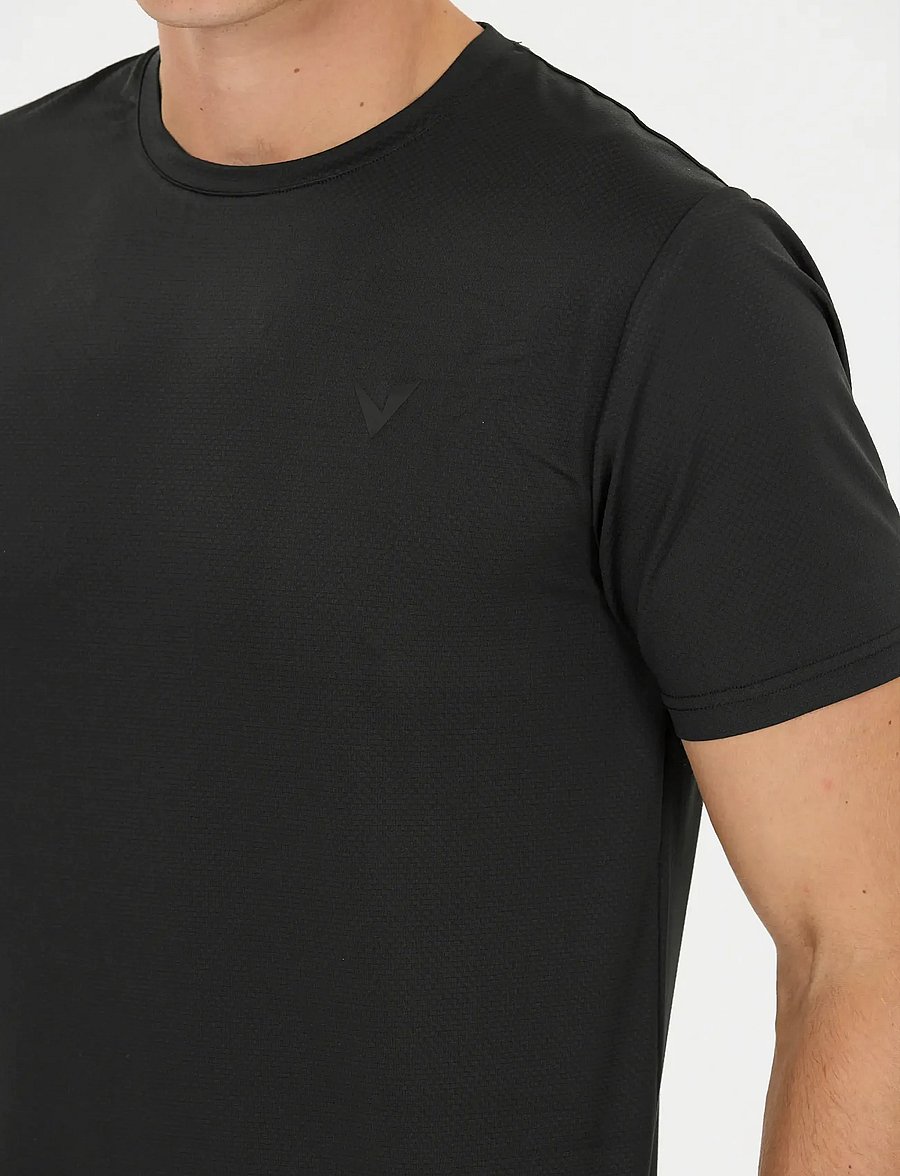 Virtus - Roger V3 M Hyperstretch SS Tee - t-shirts - black - 0