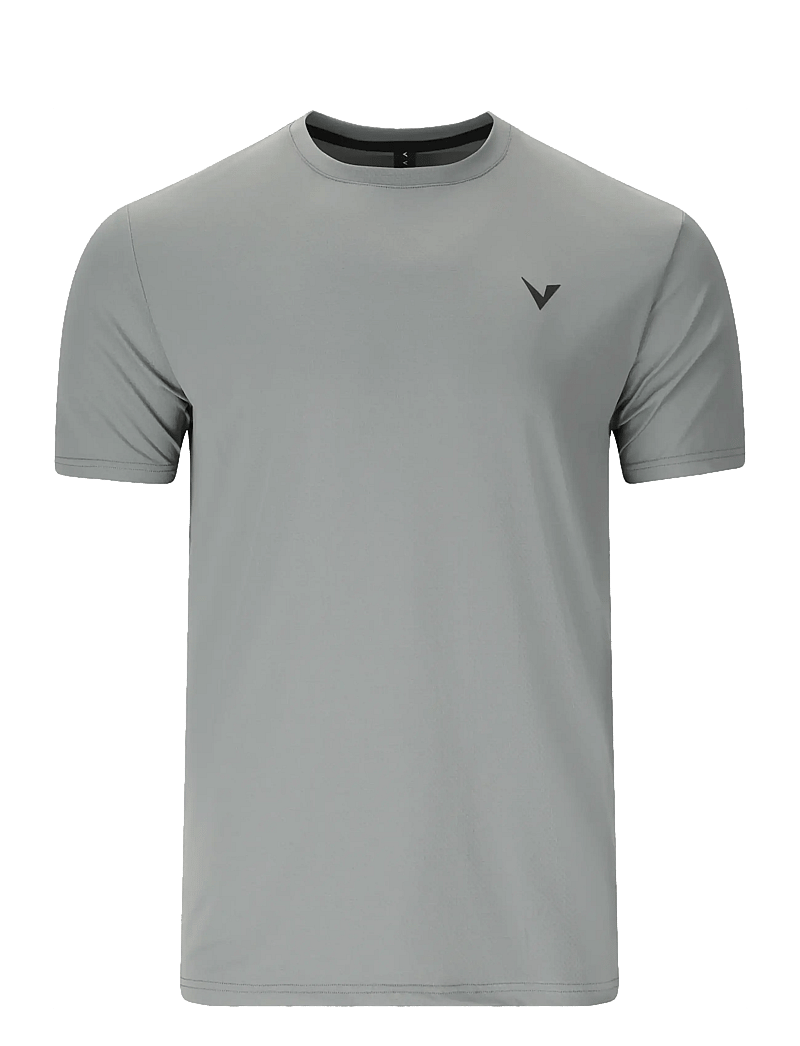 Virtus - Roger V3 M Hyperstretch S/S Tee - t-shirts - lagune gray - 1