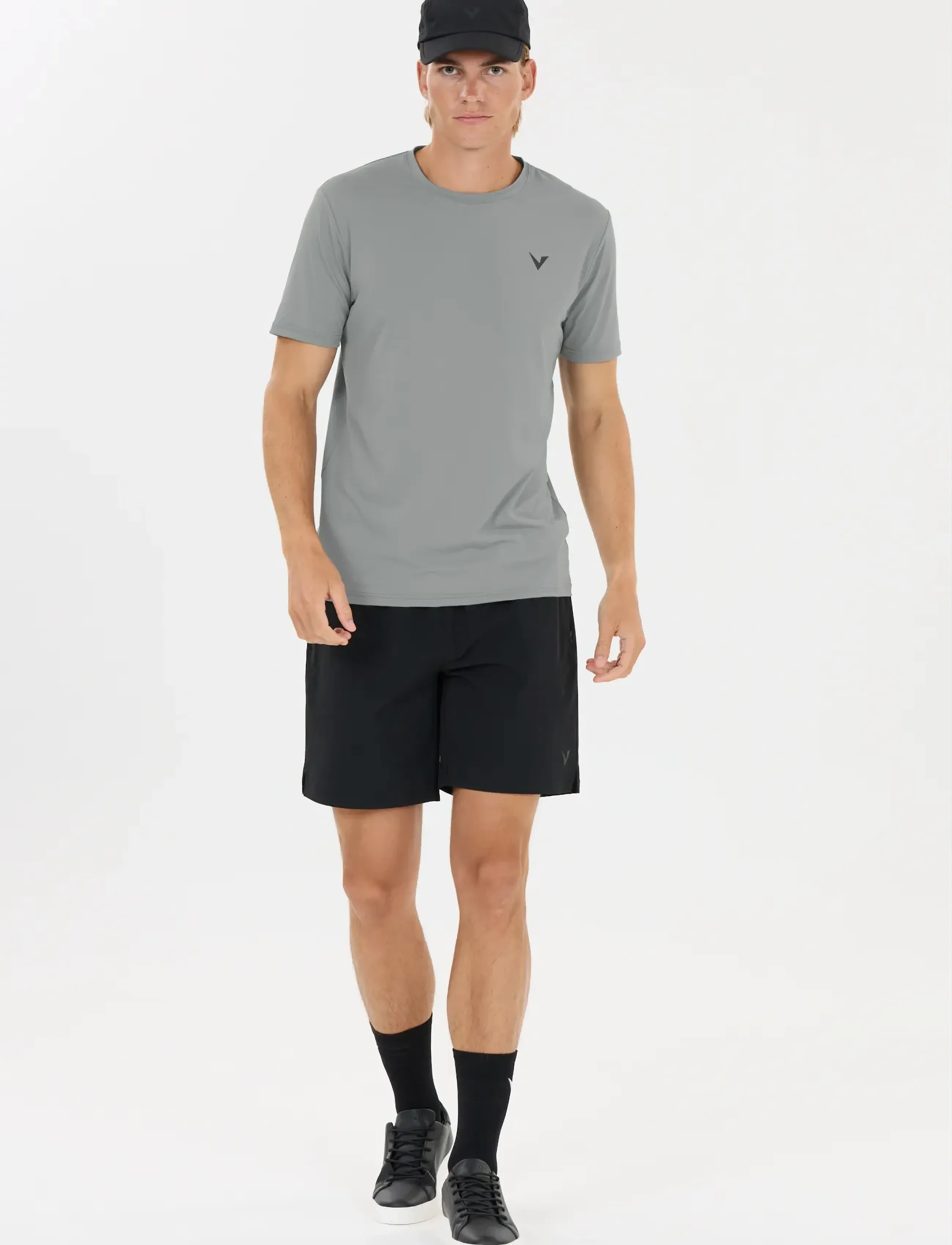 Virtus - Roger V3 M Hyperstretch SS Tee - alhaisimmat hinnat - lagune gray - 3