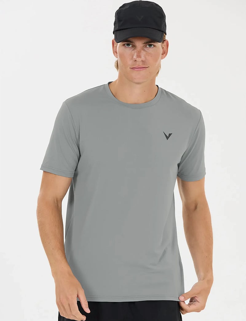 Virtus - Roger V3 M Hyperstretch S/S Tee - t-shirts - lagune gray - 5