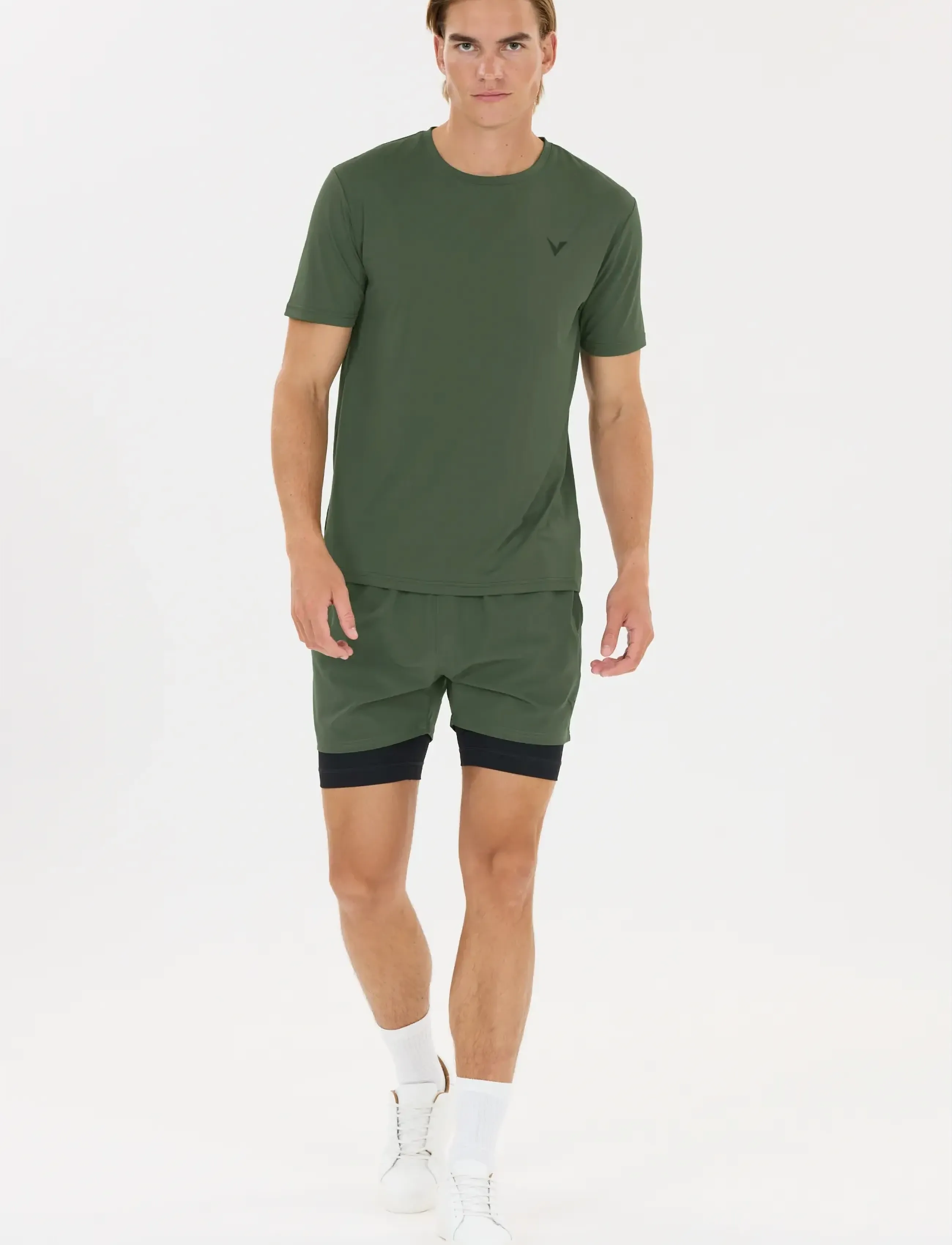 Virtus - Roger V3 M Hyperstretch SS Tee - t-shirts - pine - 3