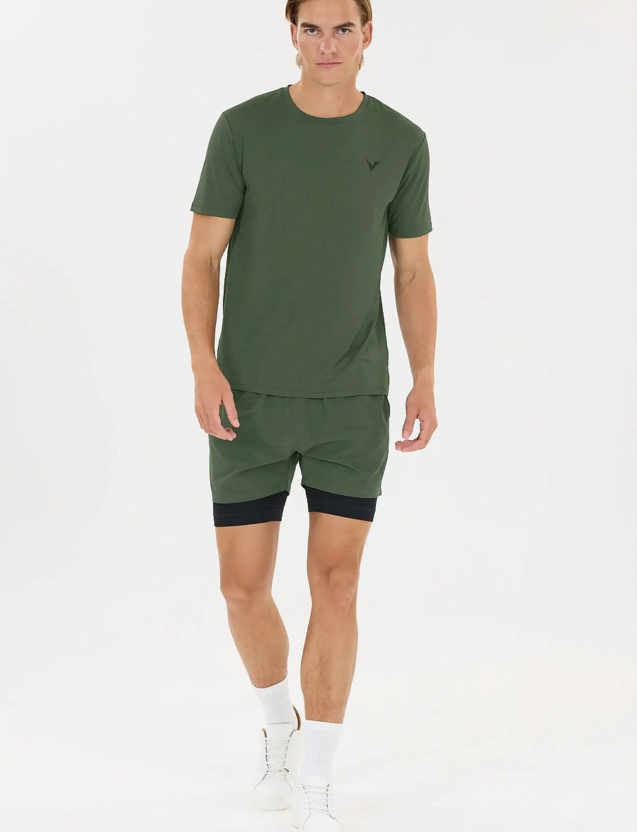 Virtus - Roger V3 M Hyperstretch SS Tee - t-shirts - pine - 3