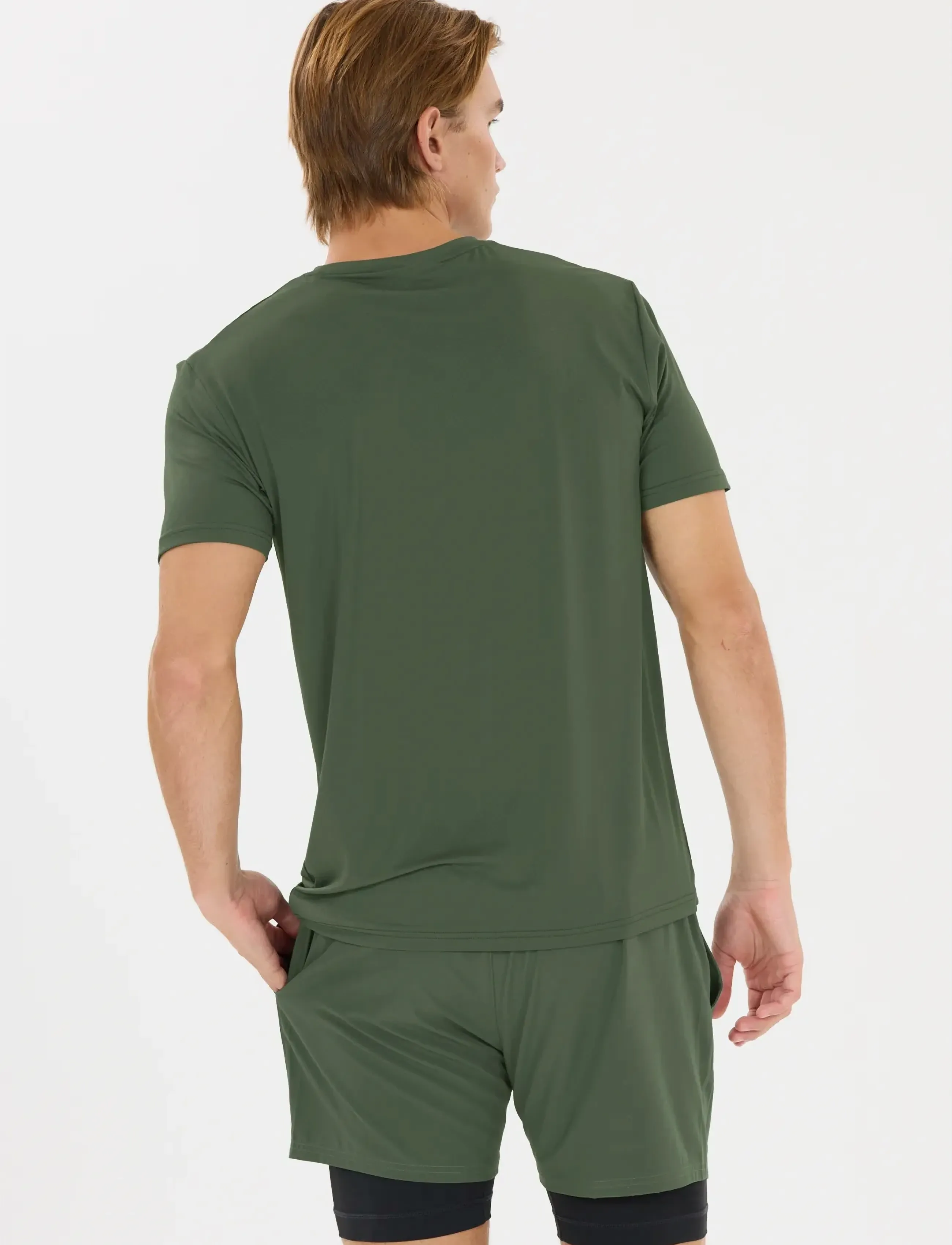 Virtus - Roger V3 M Hyperstretch SS Tee - t-shirts - pine - 5