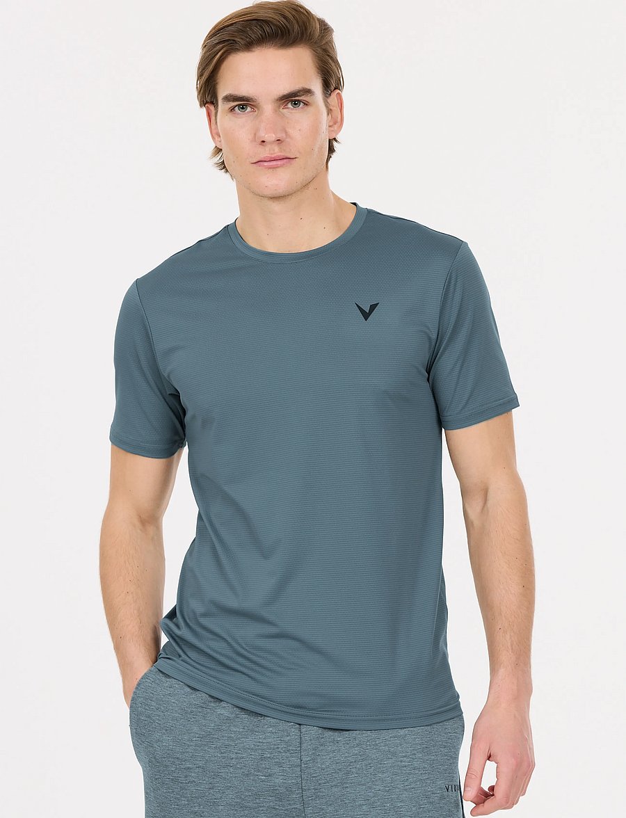 Virtus - Roger V3 M Hyperstretch SS Tee - t-shirts - stormy weather - 0