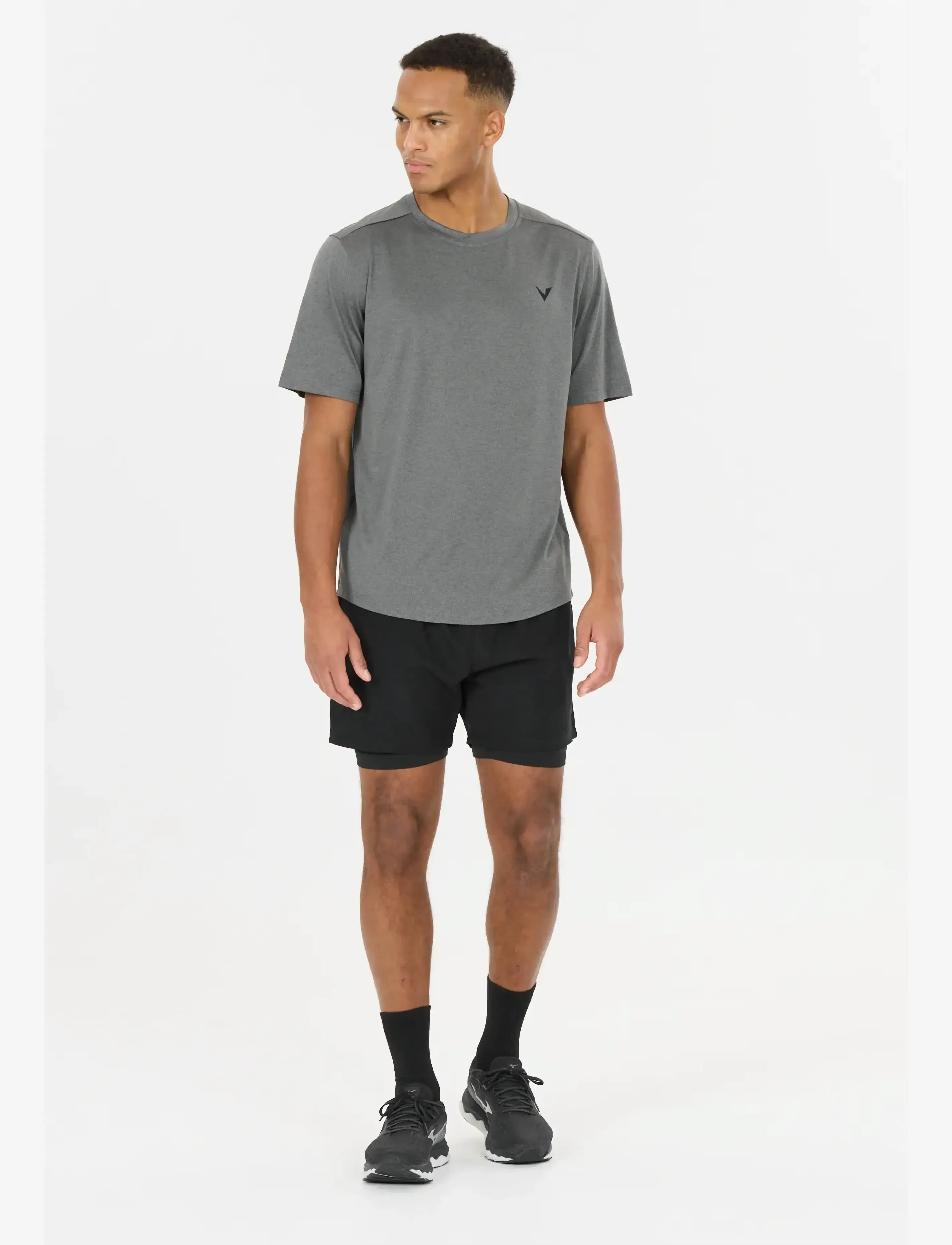 Virtus - Zayne V2 M 2-in-1 Shorts - chaussures de course - black - 4