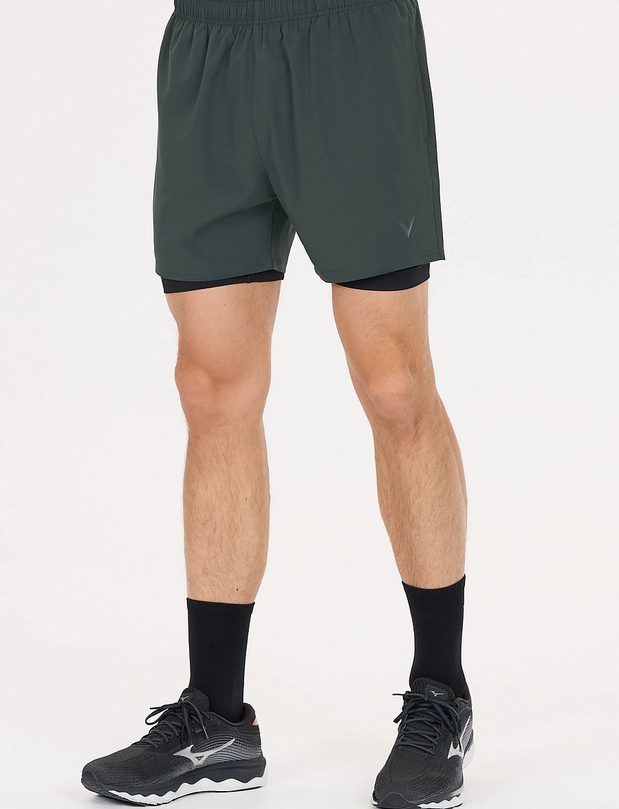 Virtus - Zayne V2 M 2-in-1 Shorts - lühikesed treeningpüksid - forest river - 4