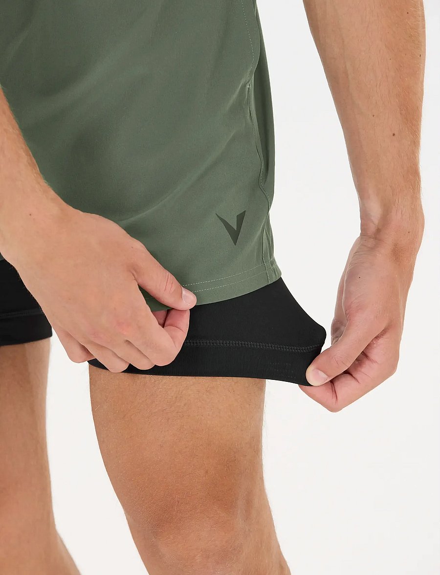 Virtus - Zayne V2 M 2-in-1 Shorts - lühikesed treeningpüksid - pine - 4