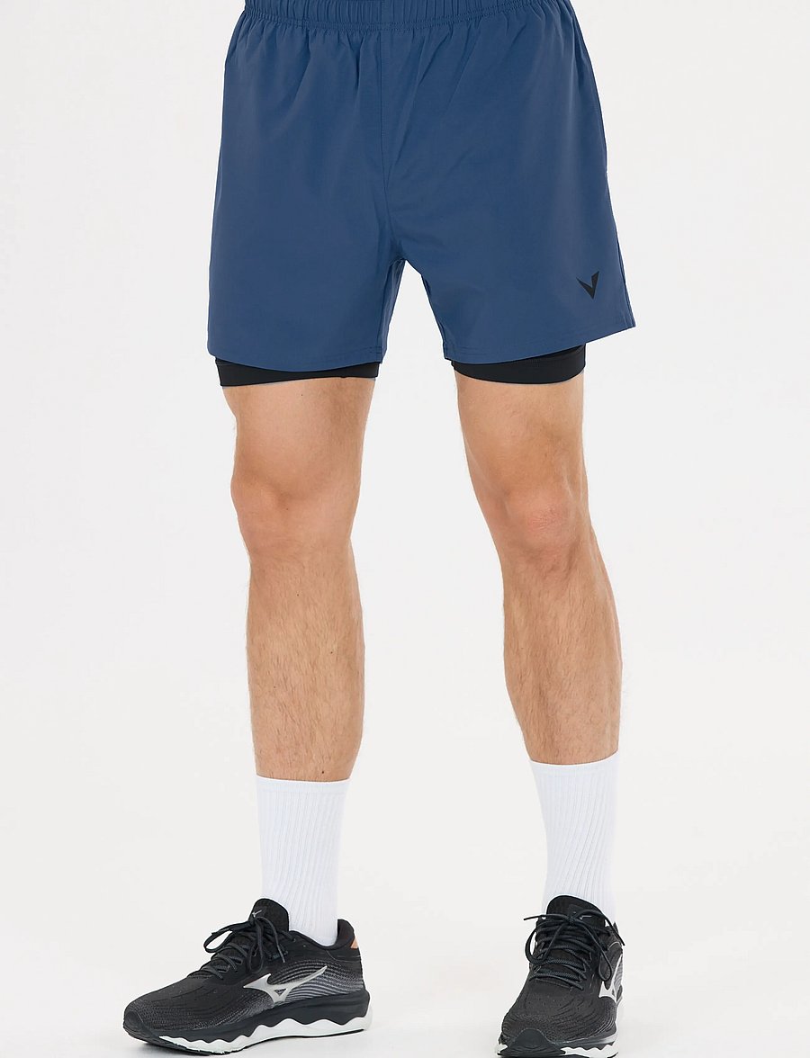 Virtus - Zayne V2 M 2-in-1 Shorts - lühikesed treeningpüksid - sargasso sea - 4