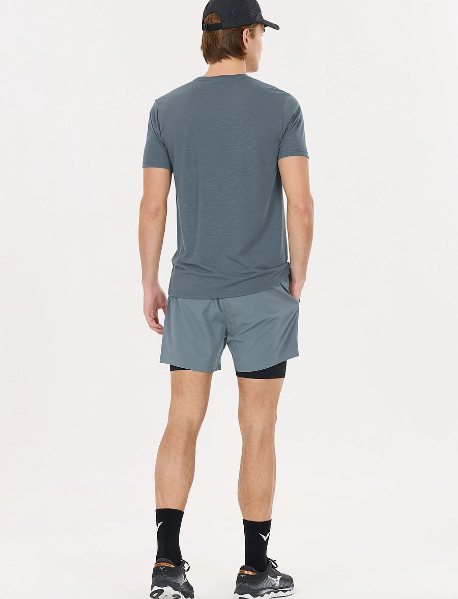Virtus - Zayne V2 M 2-in-1 Shorts - lühikesed treeningpüksid - stormy weather - 3