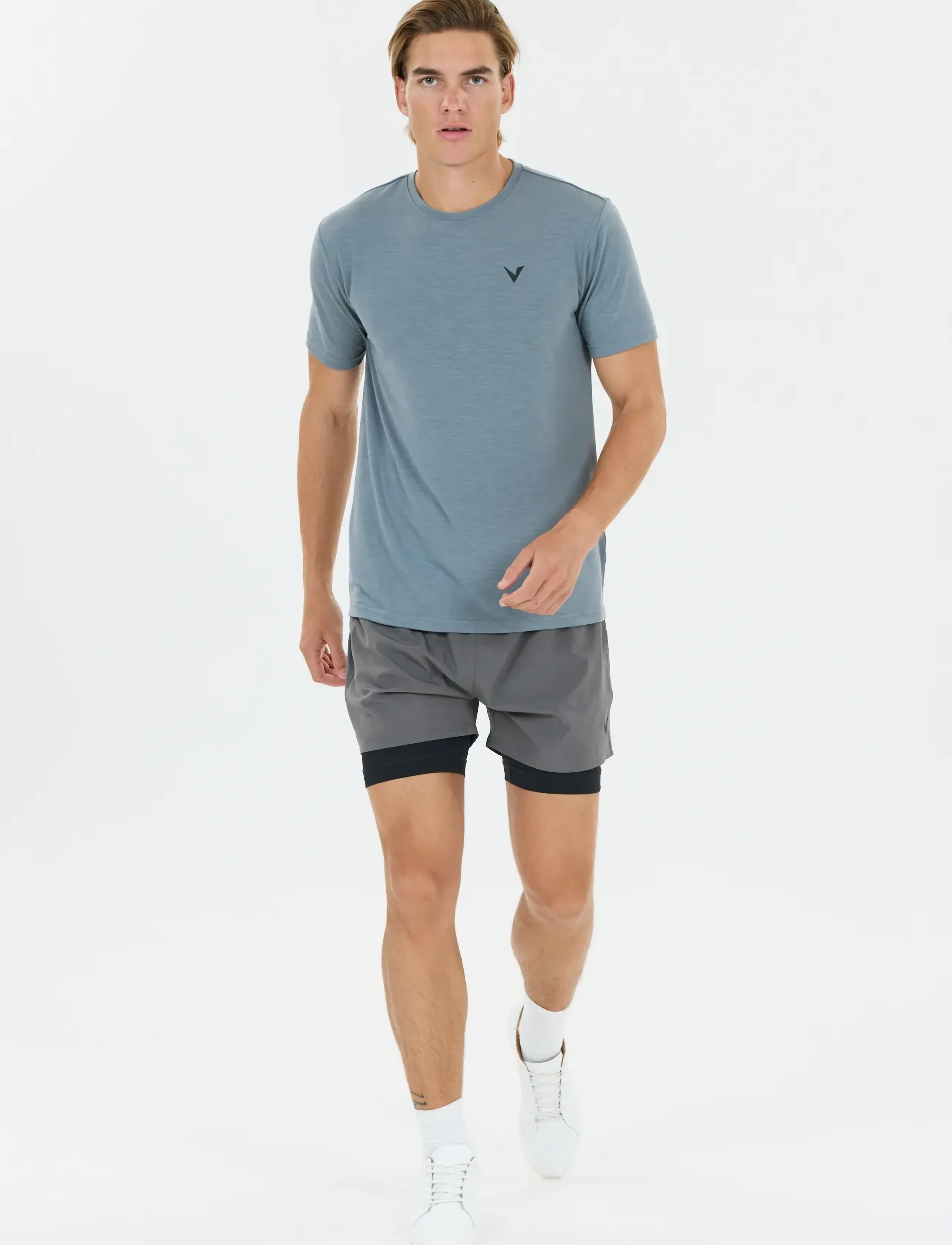 Virtus - Zayne V2 M 2-in-1 Shorts - träningsshorts - turbulence - 5